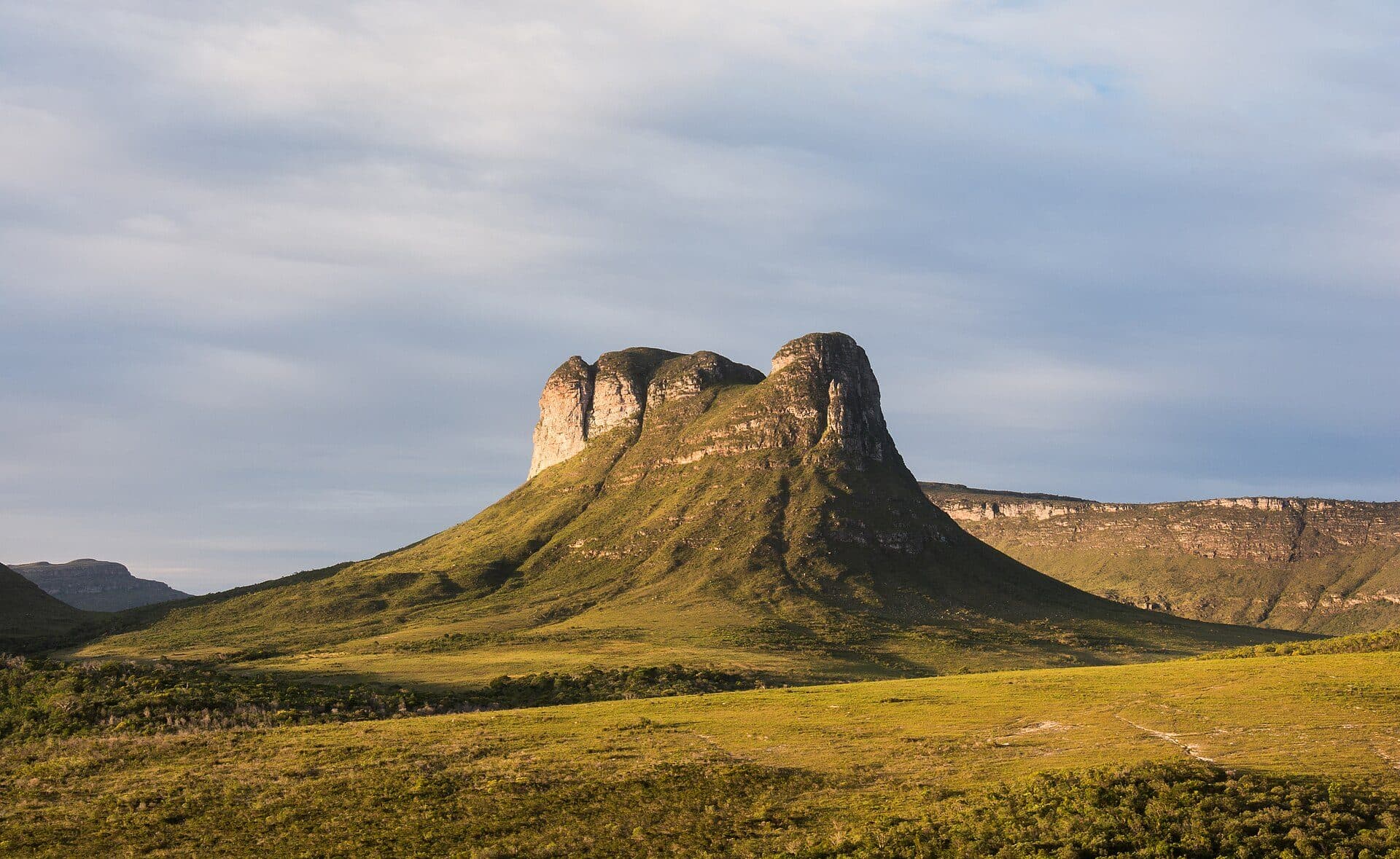 Vista do Morrão, formação rochosa no Parque Nacional da Chapada Diamantina, Bahia