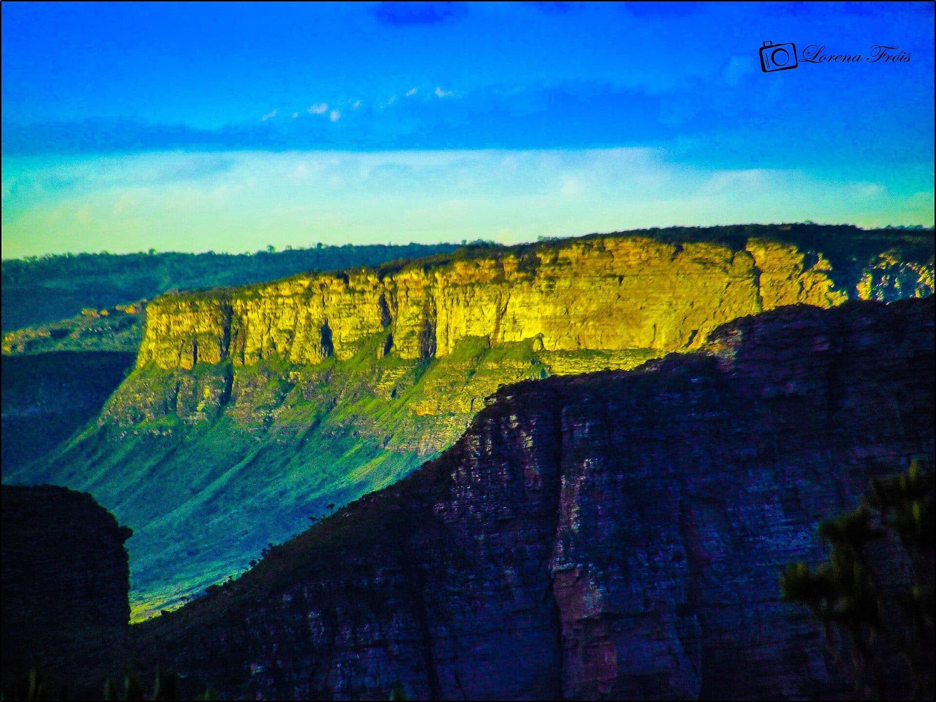 Vista panorâmica do topo do Morro do Pai Inácio na Chapada Diamantina