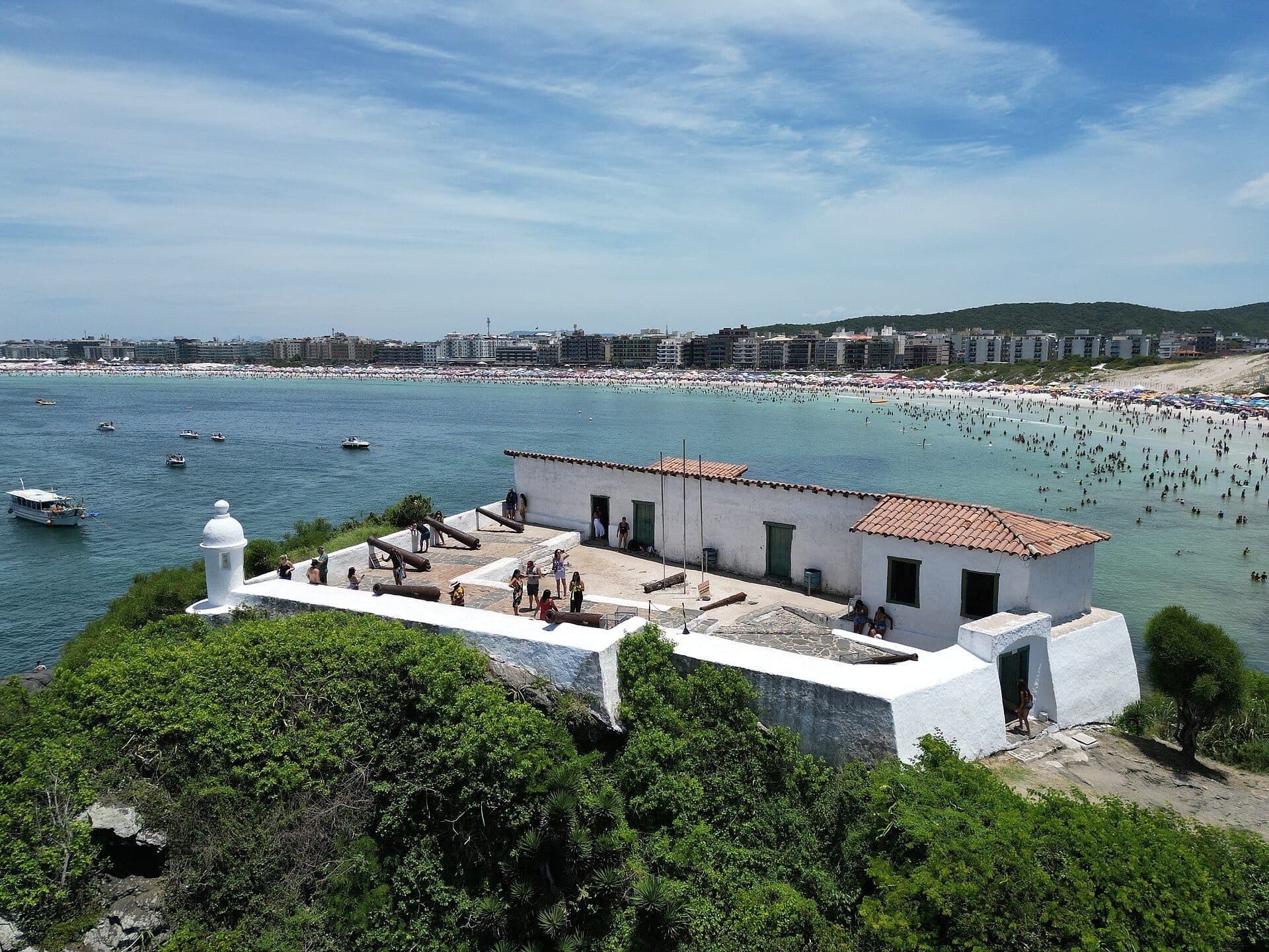Vista do Forte de São Mateus em Cabo Frio