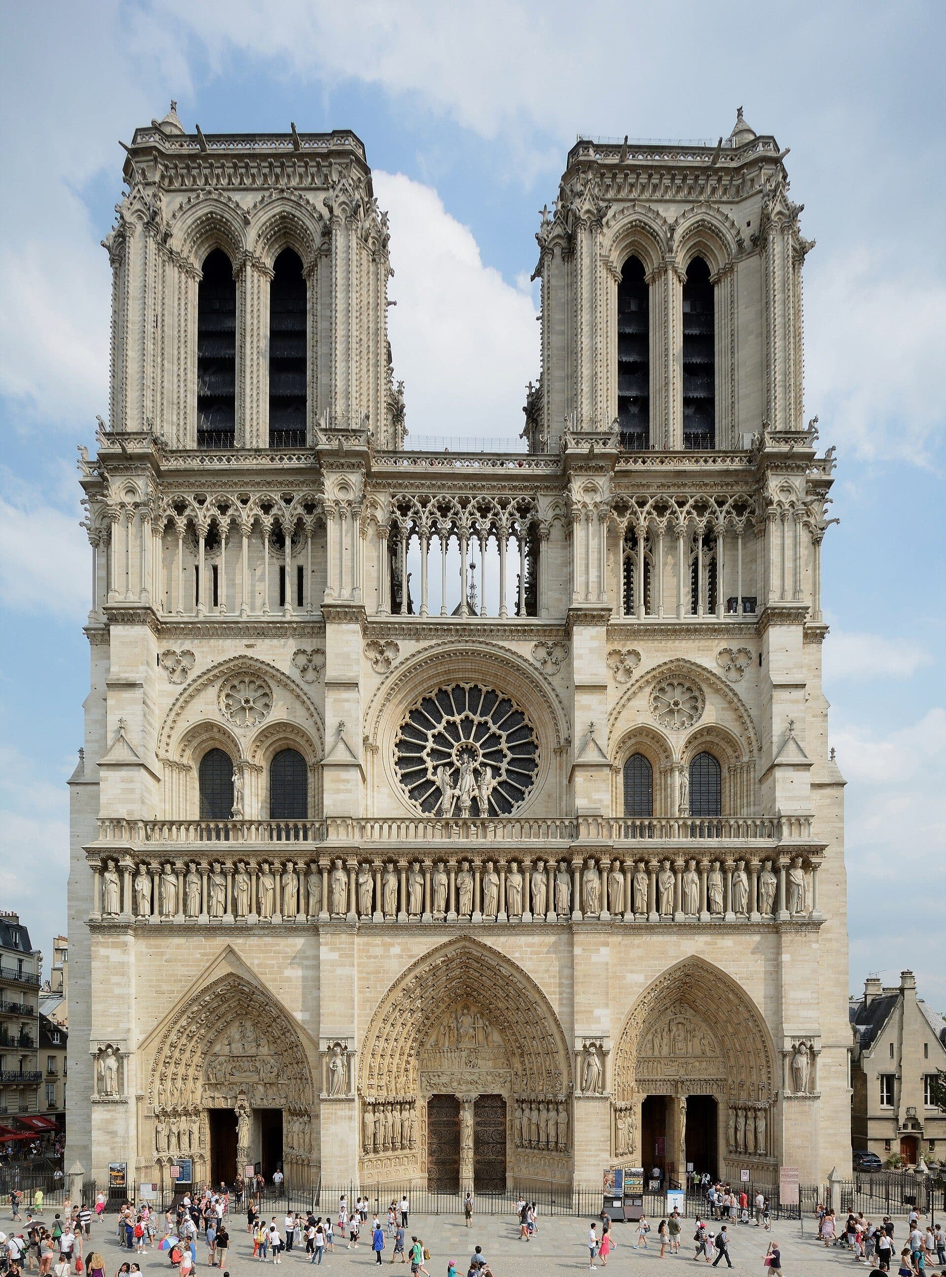 Vista exterior da Catedral de Notre-Dame de Paris