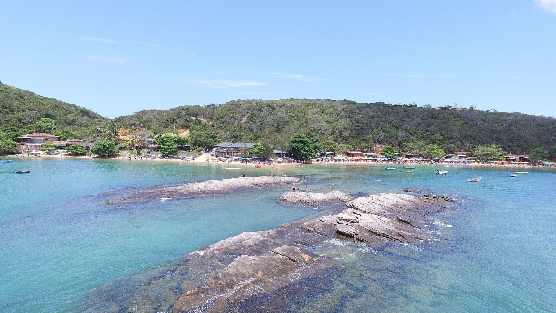 Vista da Praia da Tartaruga em Búzios no Rio de Janeiro