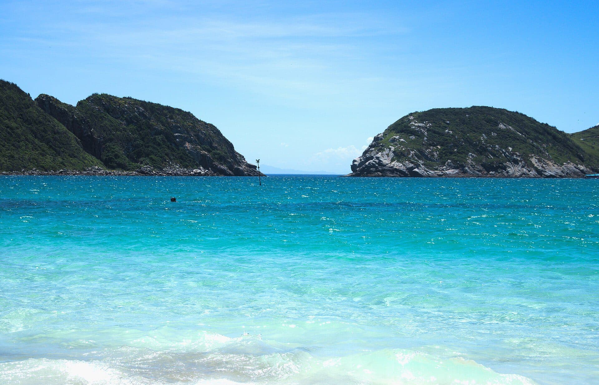 Vista da Praia do Farol em Arraial do Cabo