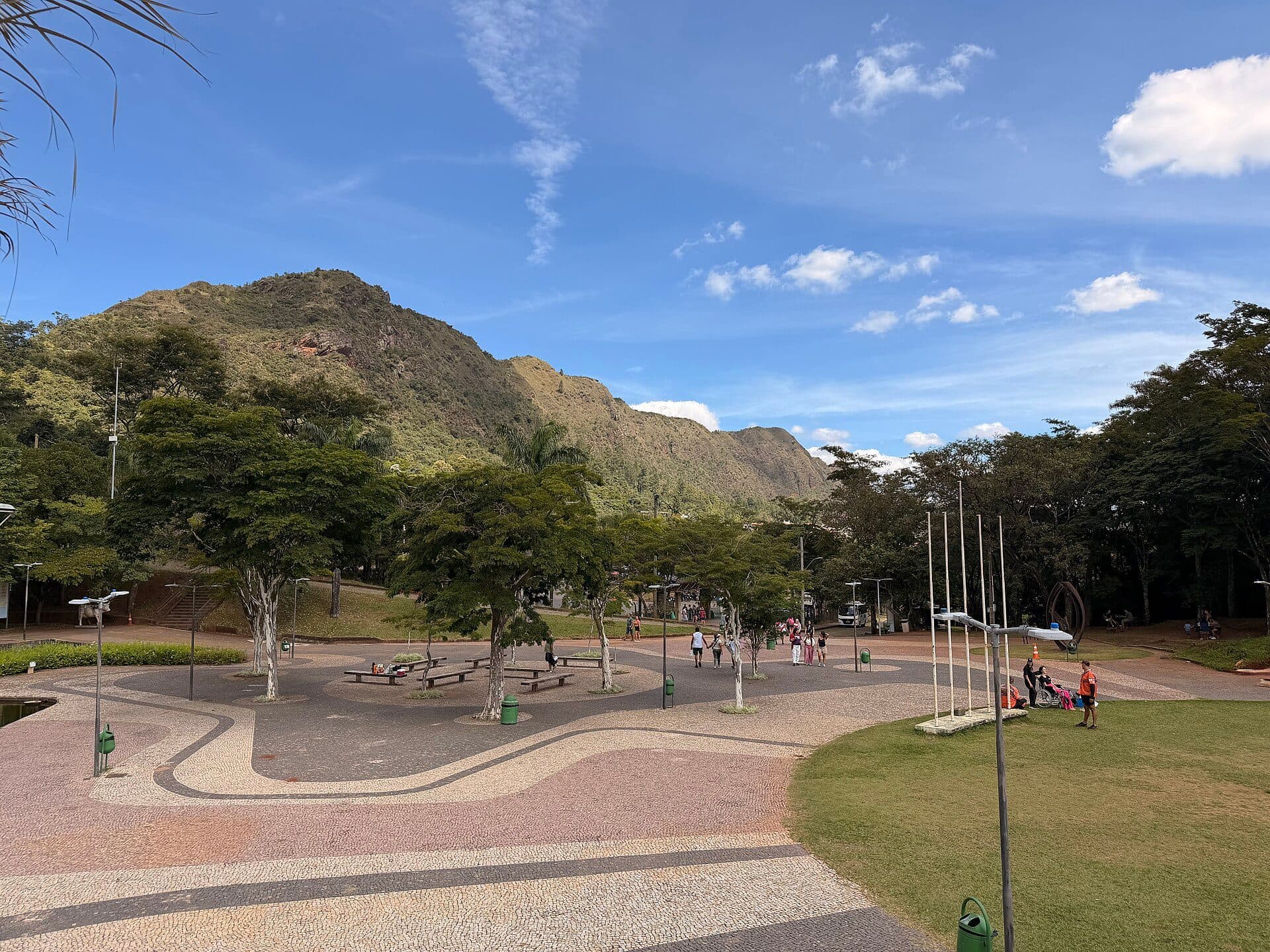 Vista da vegetação e área verde no Parque das Mangabeiras