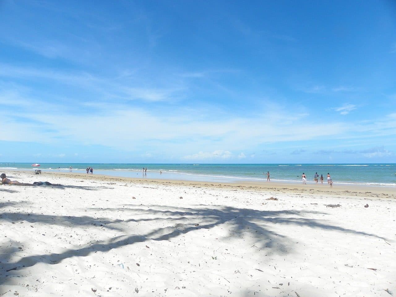 Vista da Praia do Parracho em Arraial d'Ajuda, na Bahia