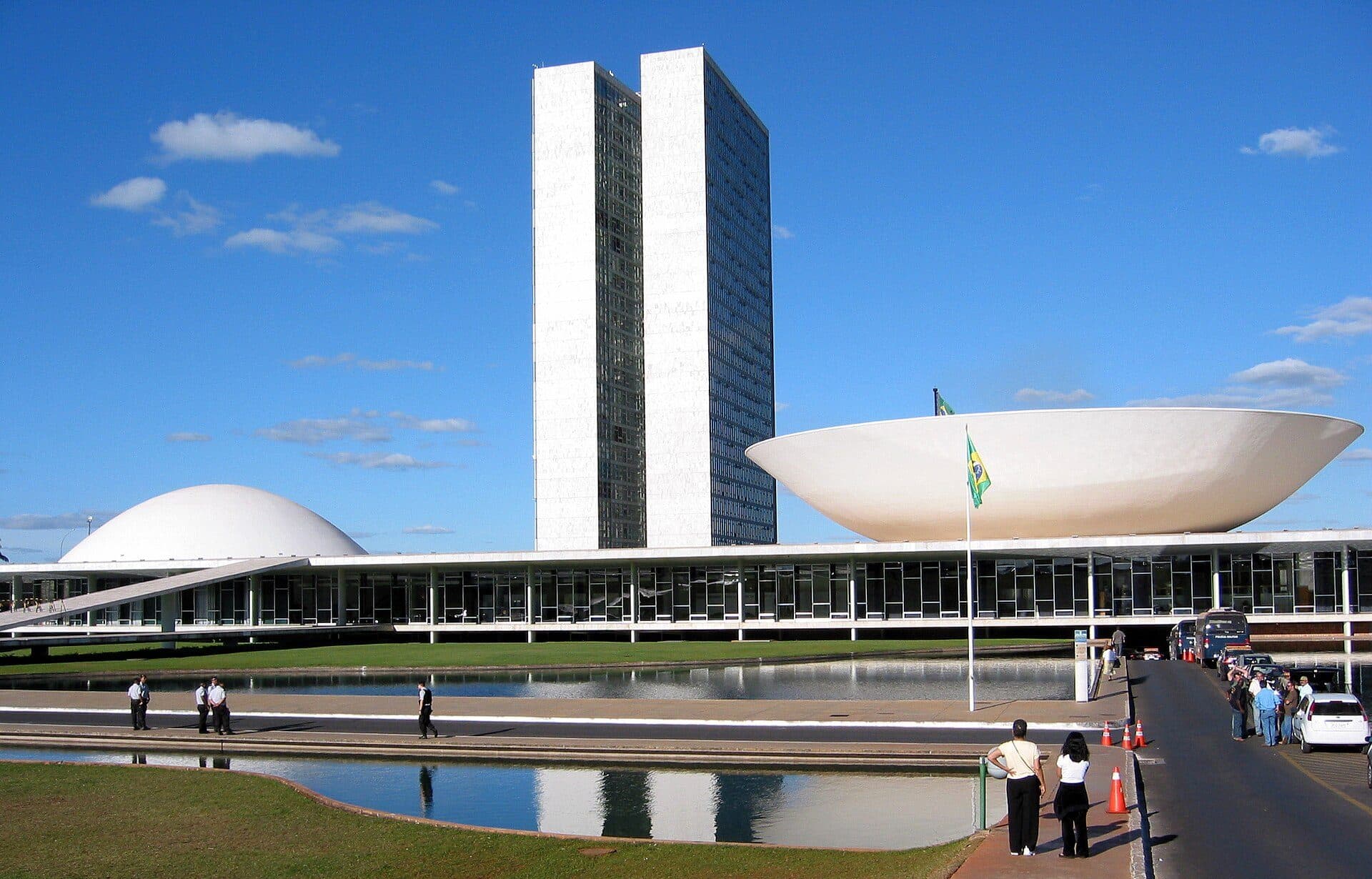 Vista externa do edifício do Congresso Nacional em Brasília
