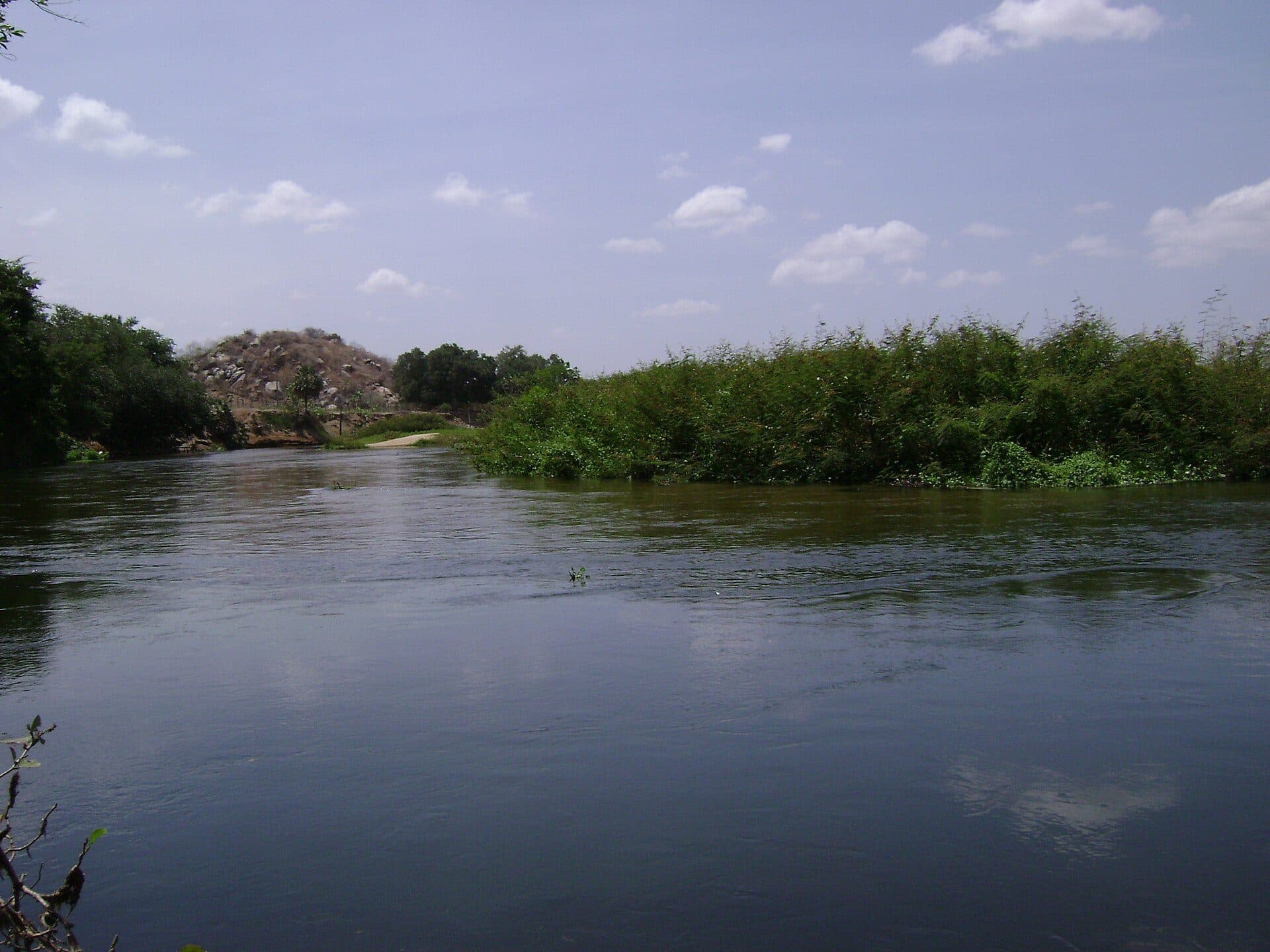 Vista panorâmica do Rio Jaguaribe no Ceará
