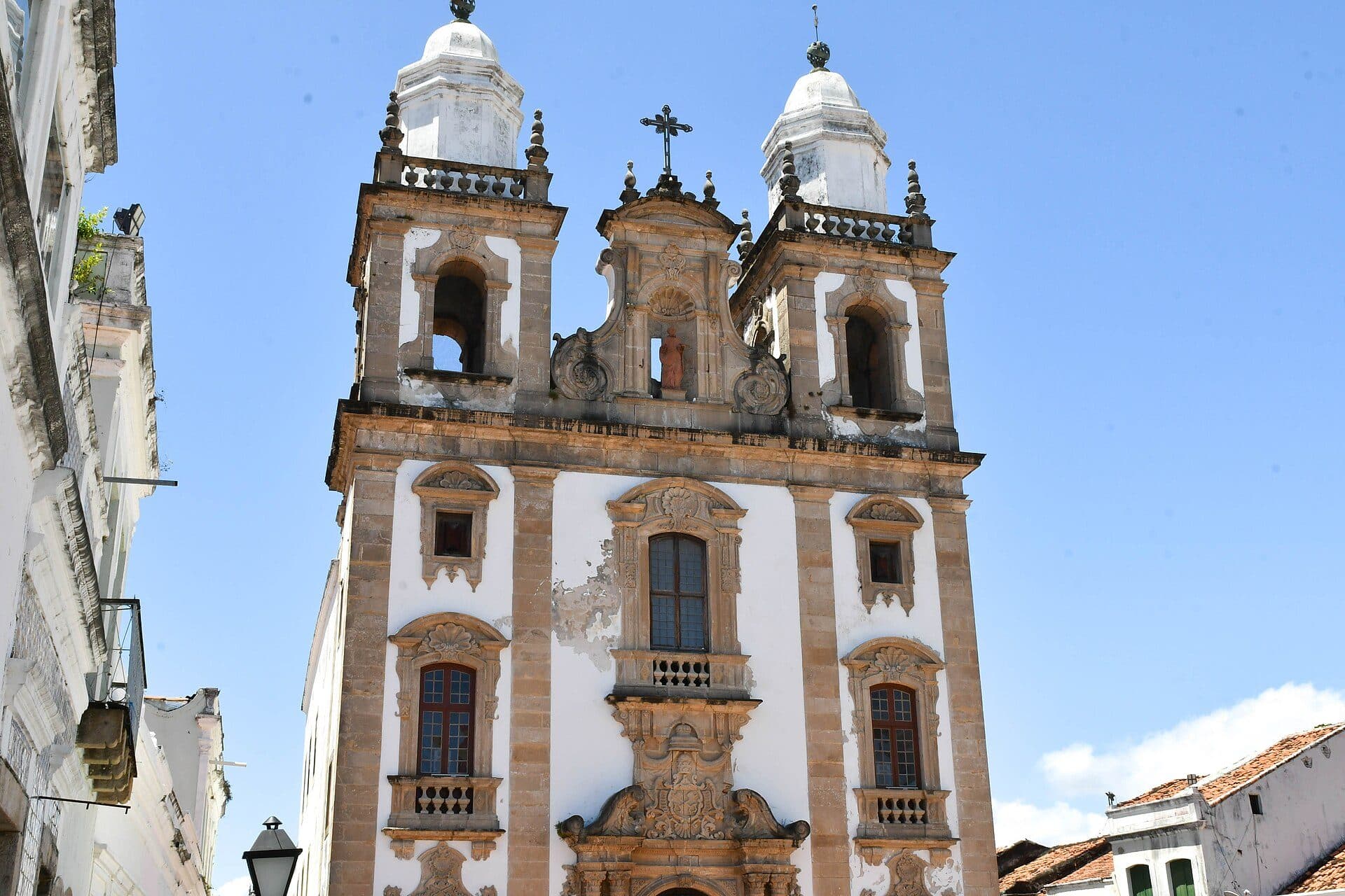 Fachada da Concatedral de São Pedro dos Clérigos no centro do Recife