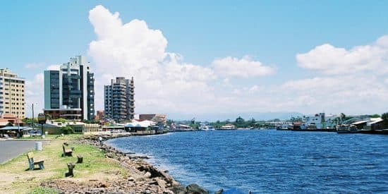 Vista de Torres, no Rio Grande do Sul, na região do Rio Mampituba