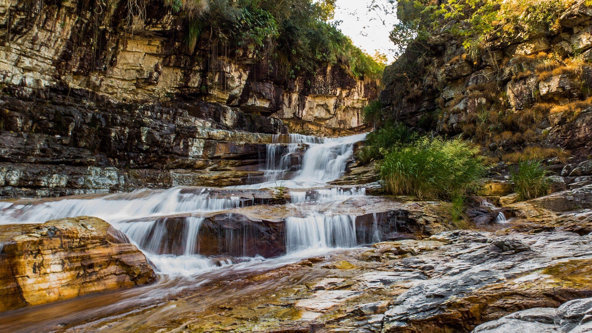 Paisagem natural no Parque Nacional da Serra da Canastra