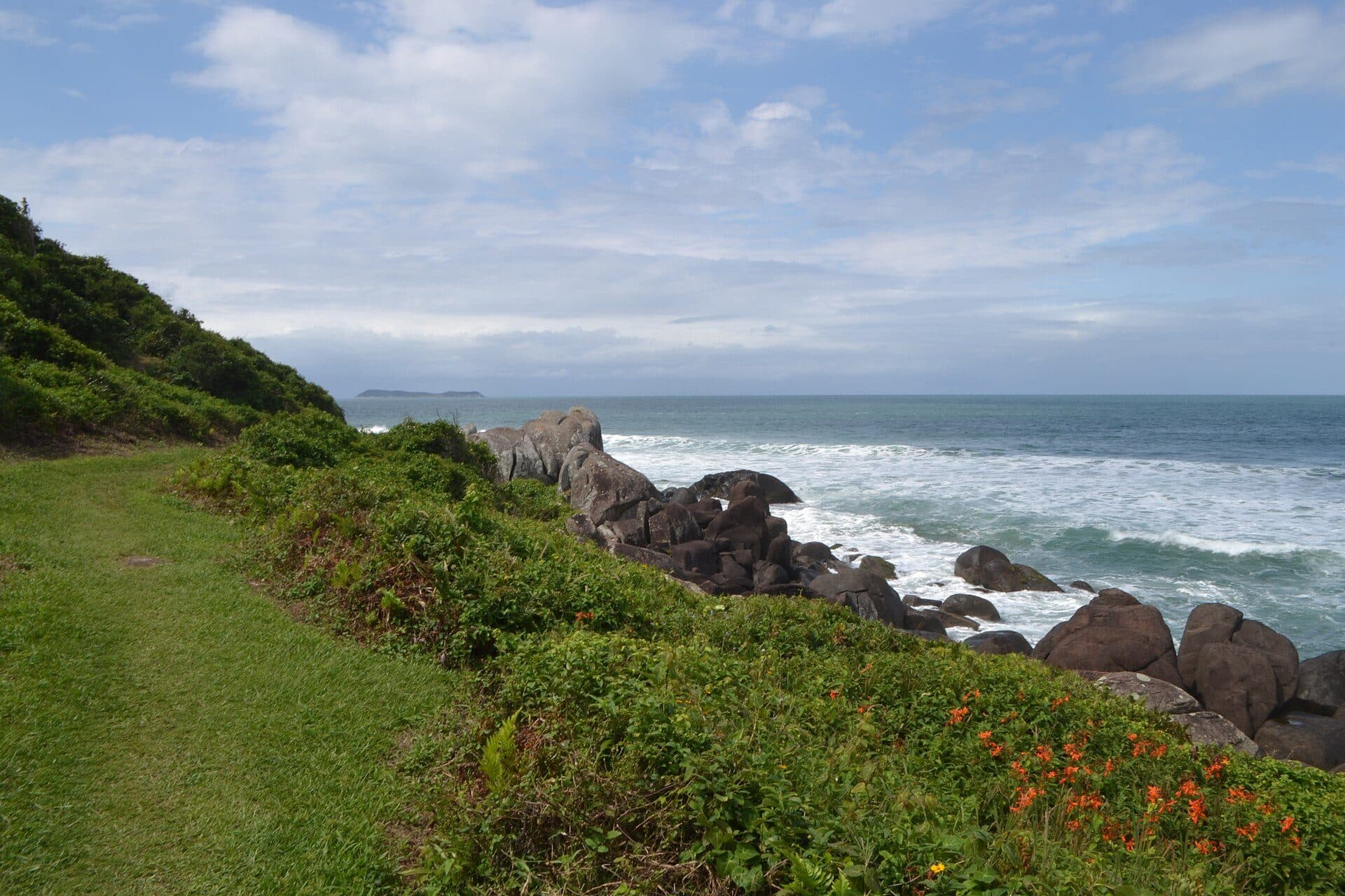 Vista da Praia do Siriú em Garopaba