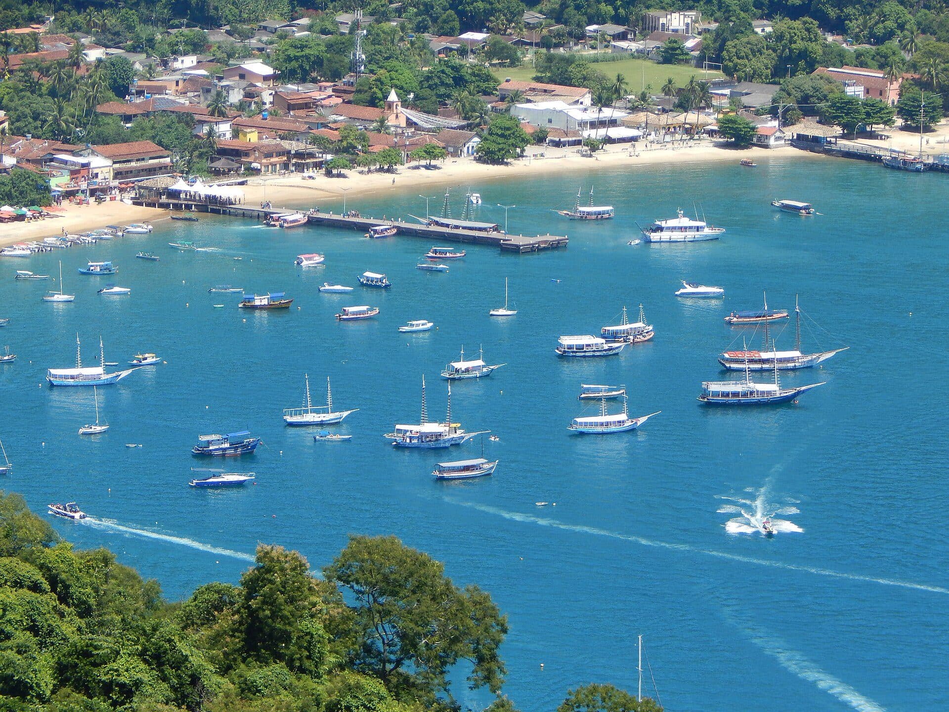 Vista da paisagem de Ilha Grande no estado do Rio de Janeiro
