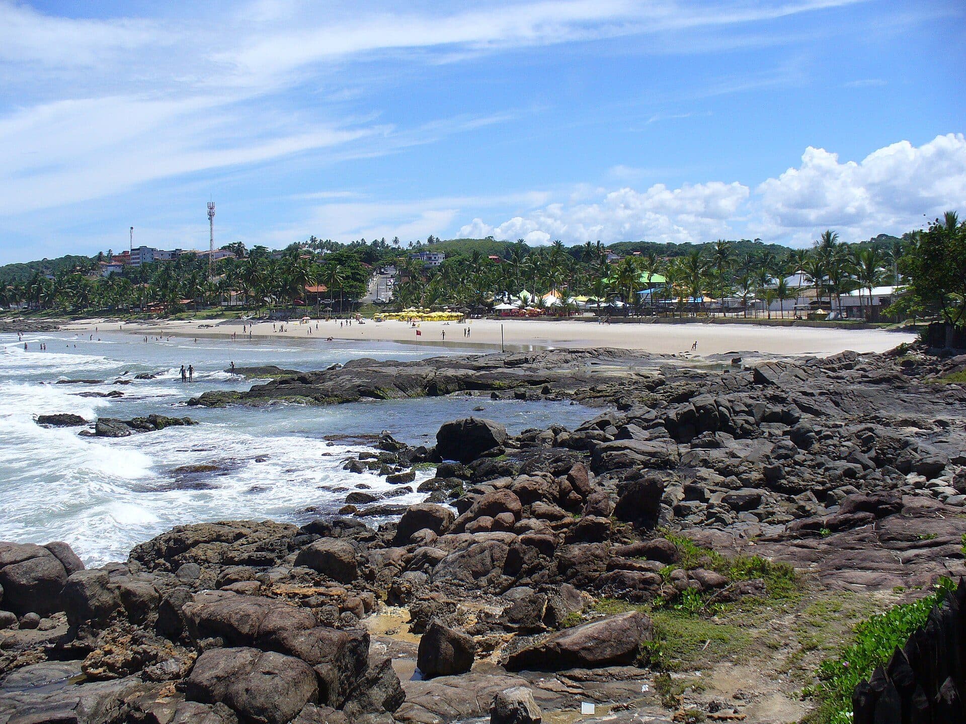 Vista da Praia de Batuba em Ilhéus, na Bahia