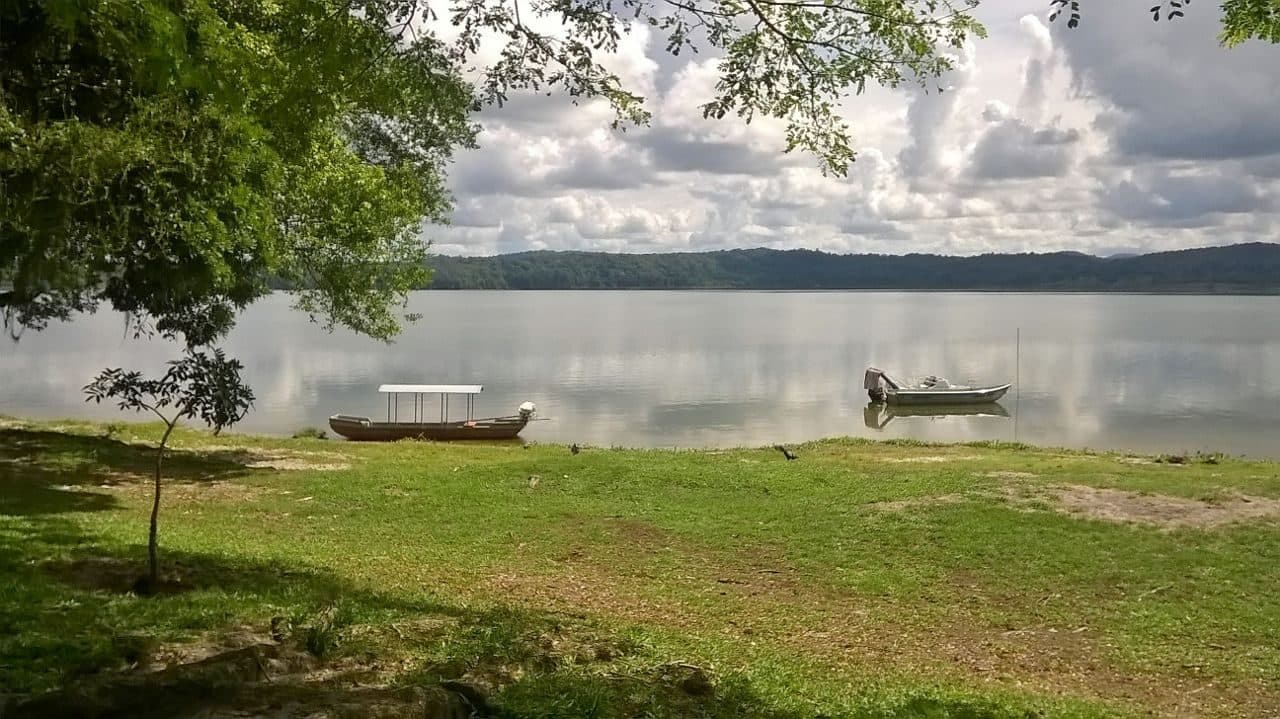 Vista da paisagem natural da Lagoa Encantada