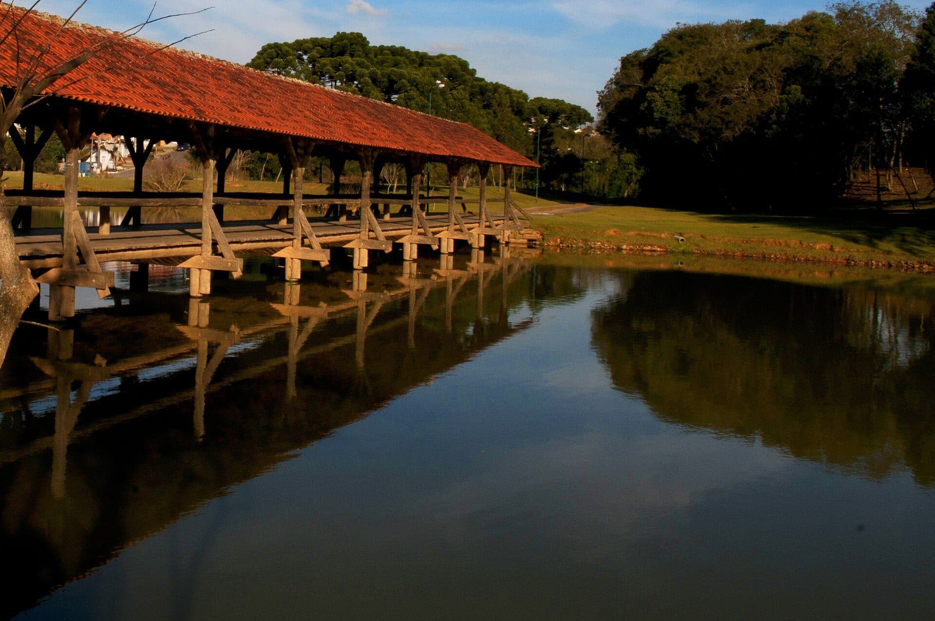 Vista do Parque Tingui em Curitiba, Paraná