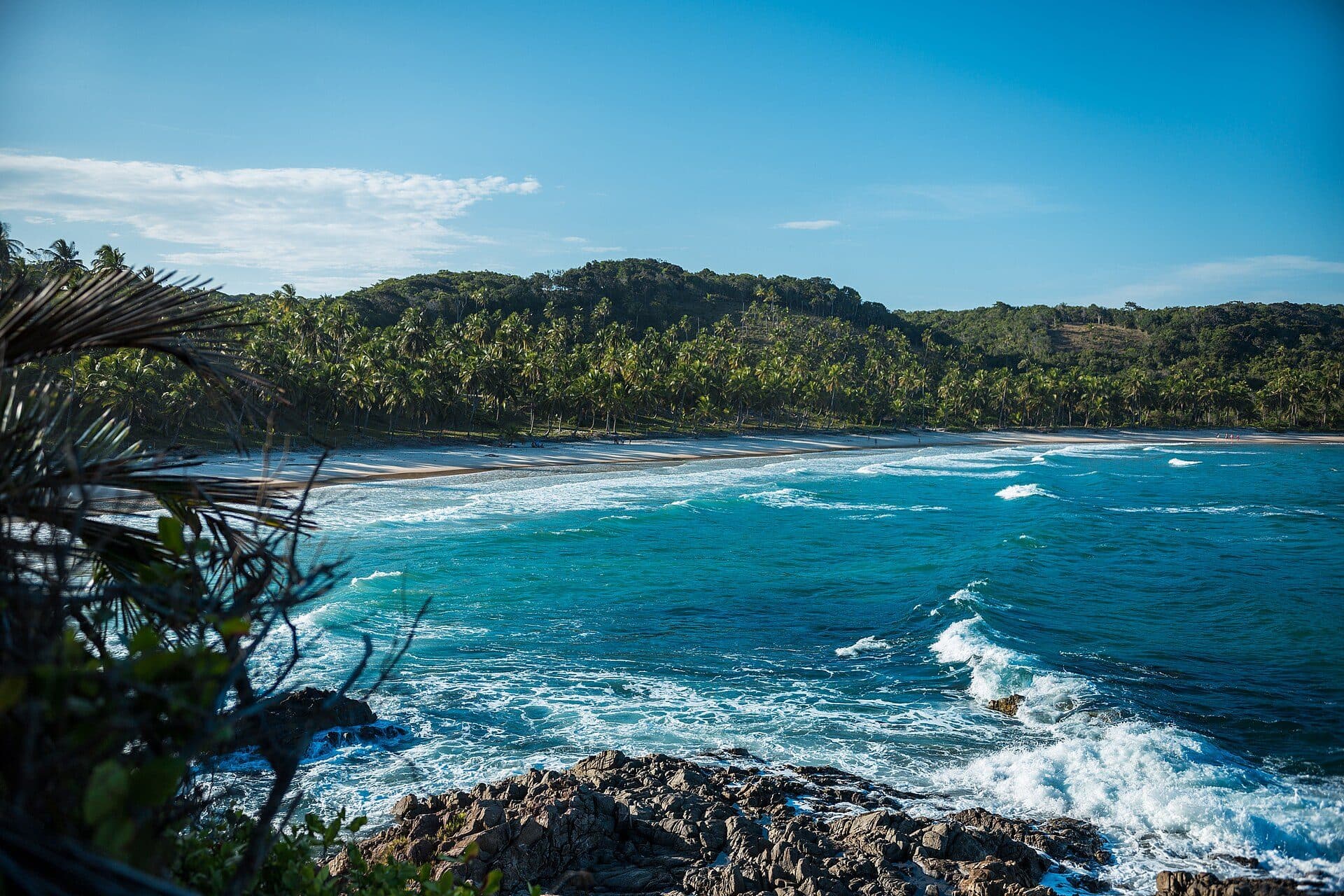 Vista da orla da Prainha em Itacaré, na Bahia