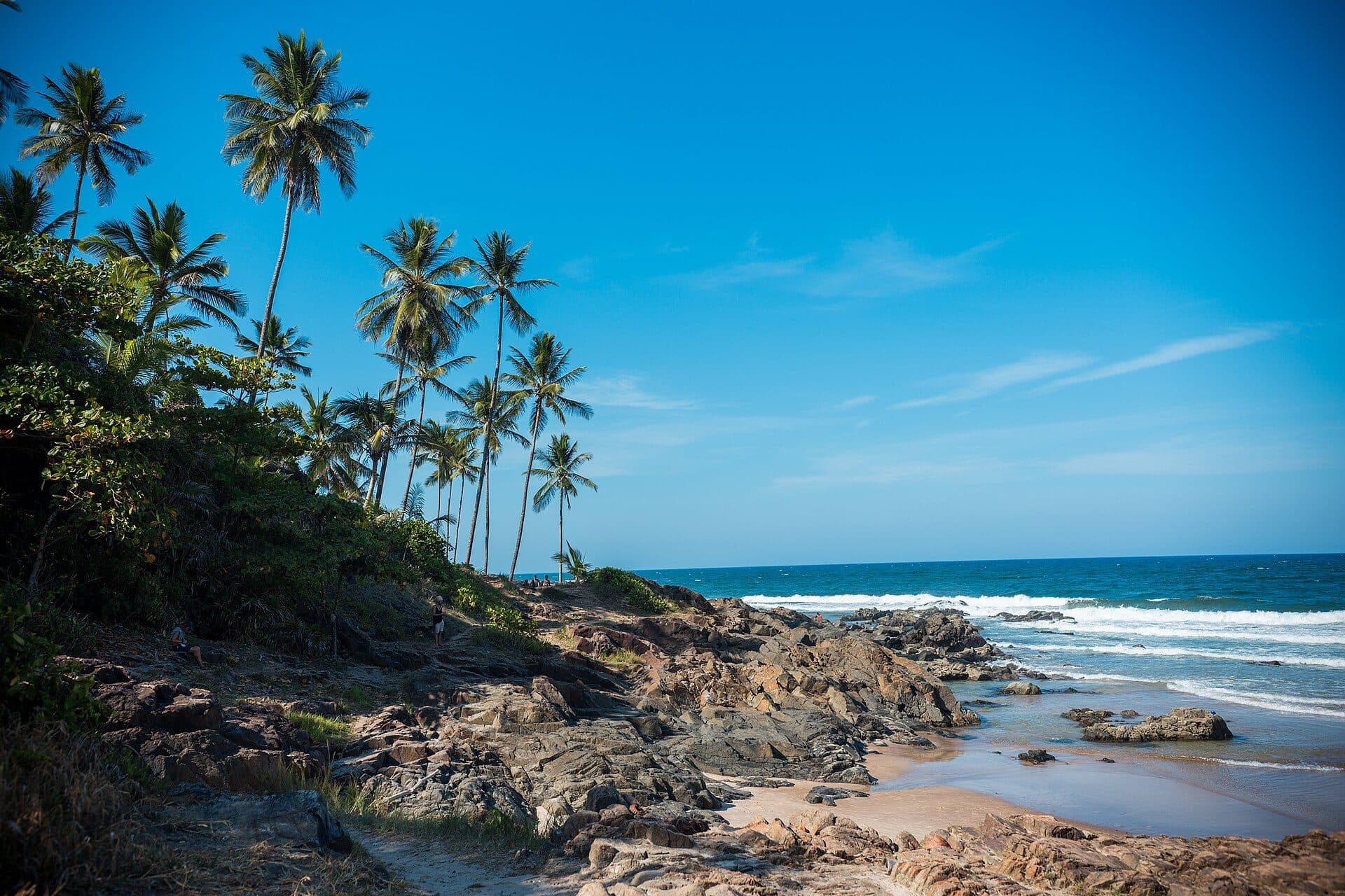 Vista da Praia da Tiririca em Itacaré, Bahia