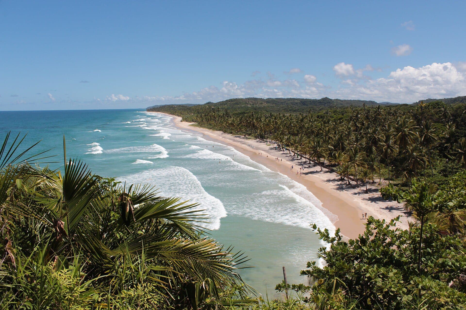 Vista da Praia de Itacarezinho em Itacaré, na Bahia