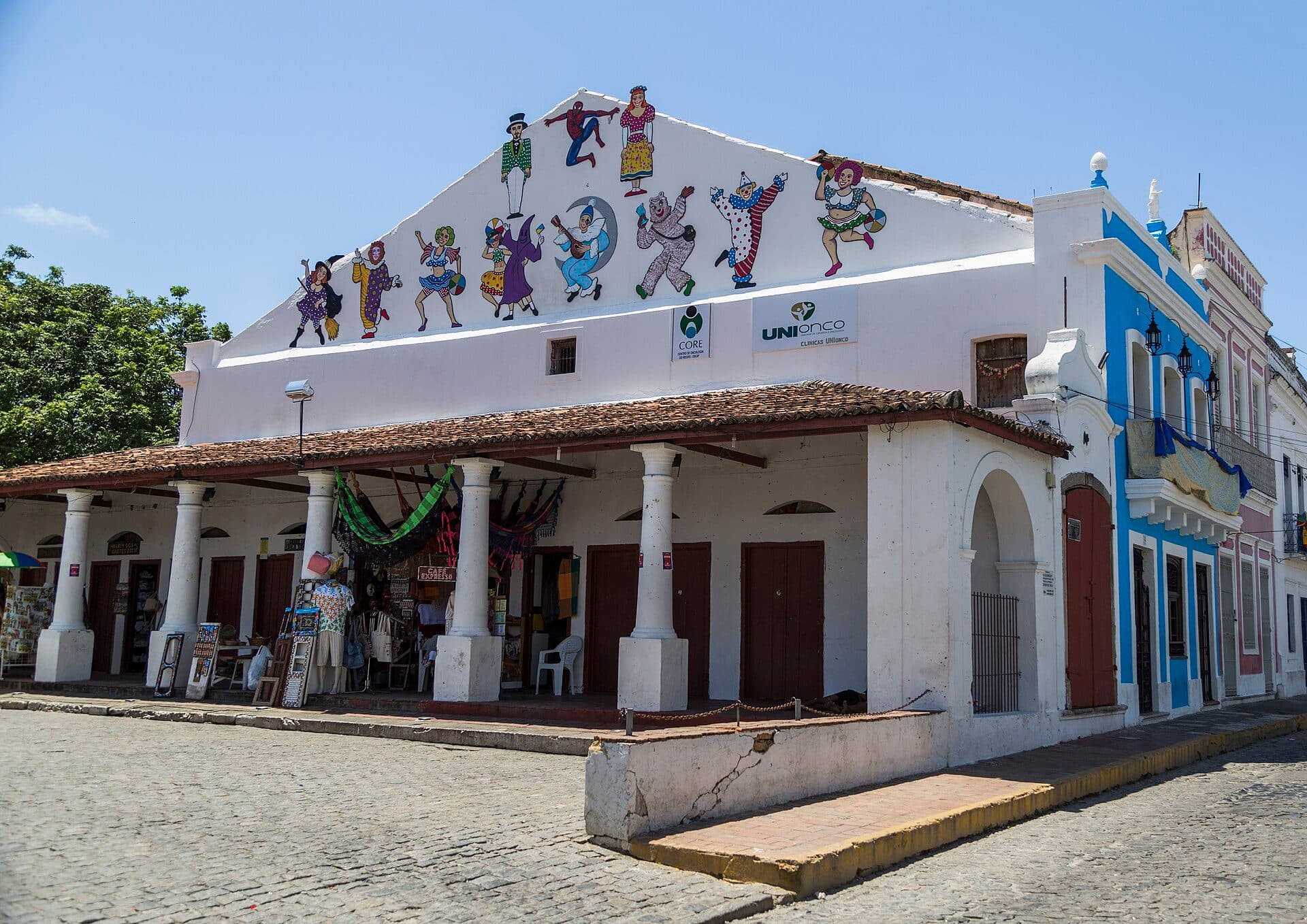 Vista do Mercado da Ribeira no centro histórico de Olinda, Pernambuco