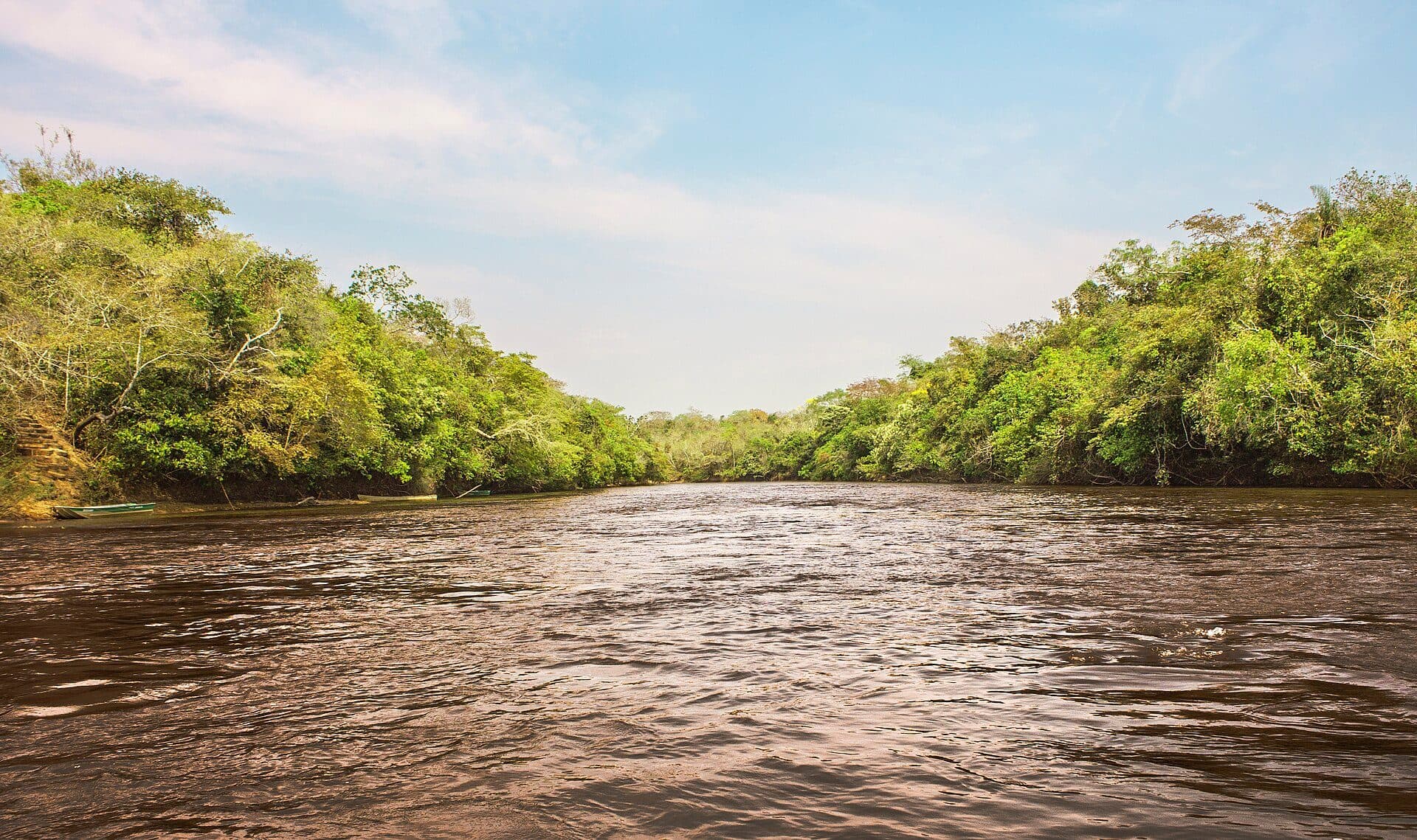 Vista das águas do Rio Aquidauana em Mato Grosso do Sul