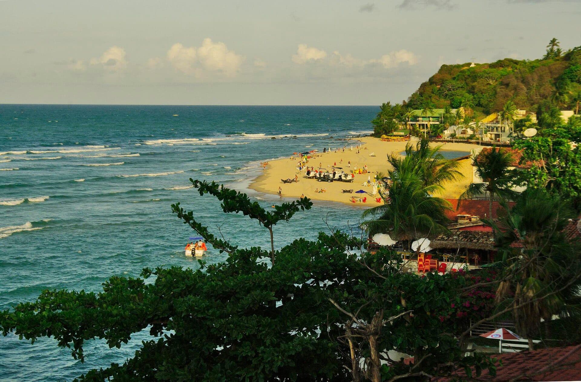 Vista da Praia da Pipa em Tibau do Sul, Rio Grande do Norte