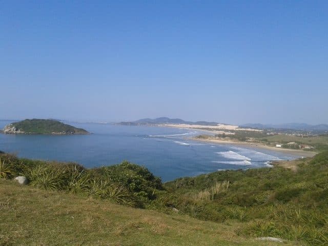 Vista da Praia do Luz e da Barra de Ibiraquera