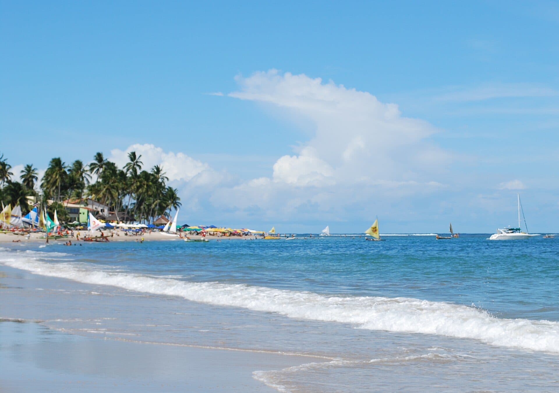 Praia de Porto de Galinhas localizada no município de Ipojuca em Pernambuco