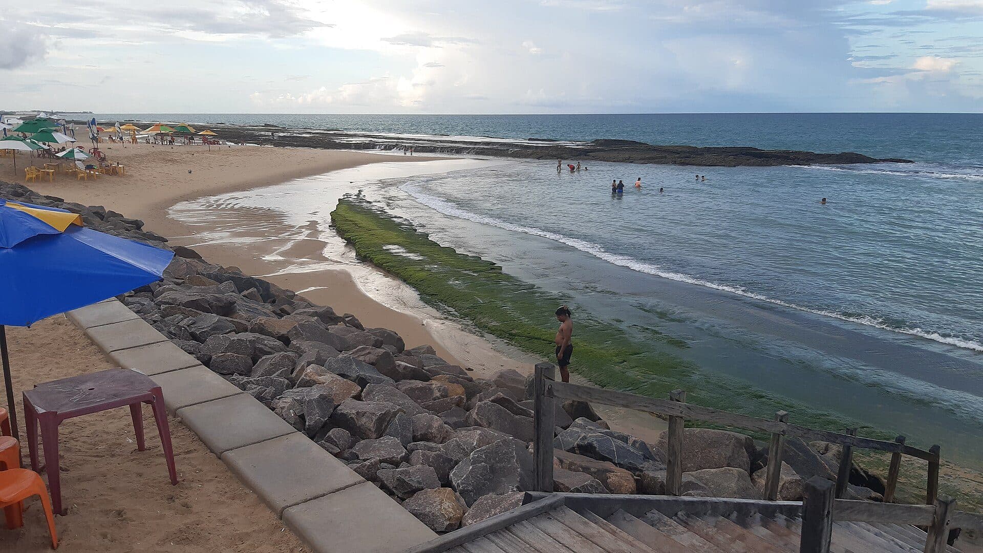 Vista da Praia do Meio em Natal, Brasil