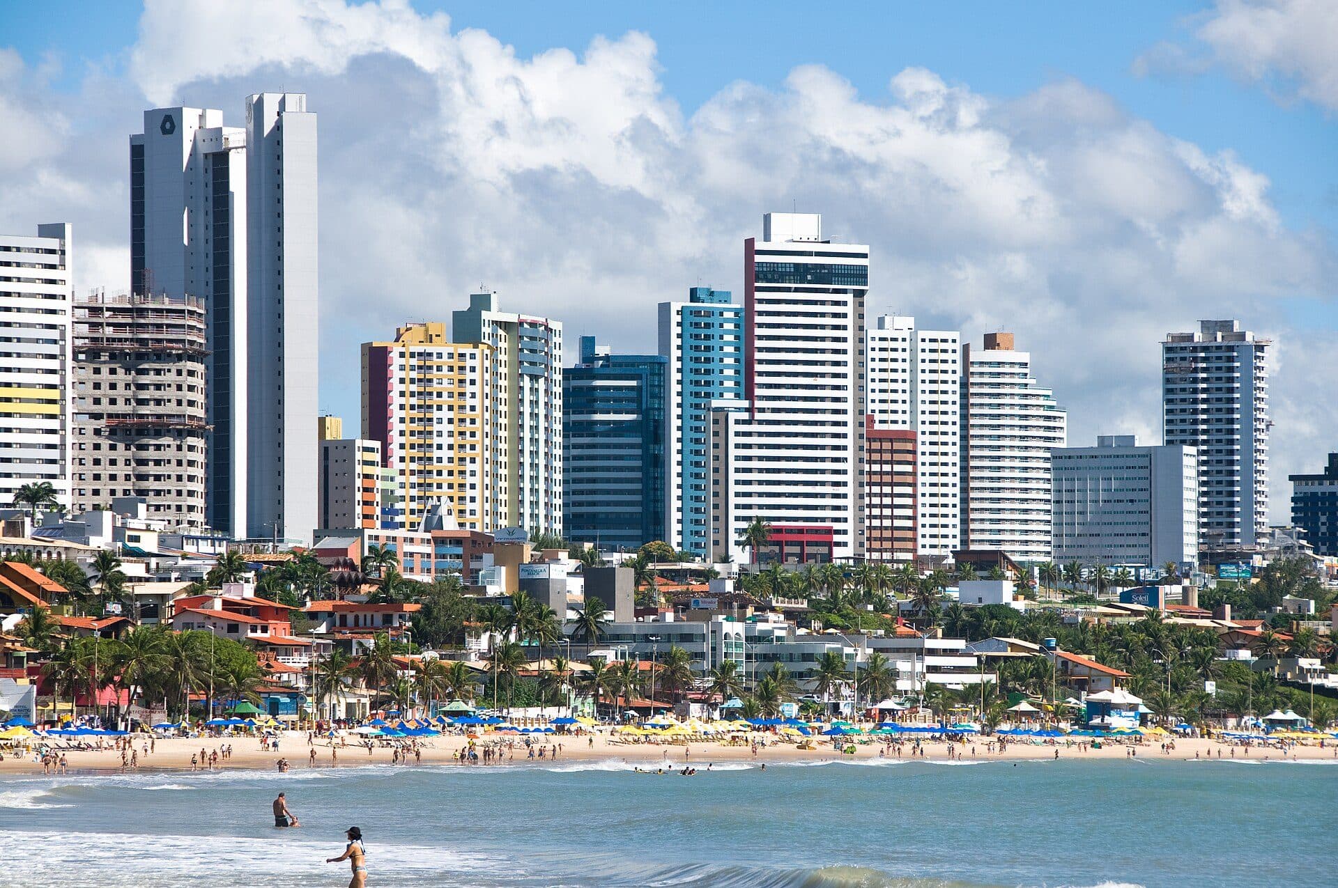 Vista da Praia de Ponta Negra em Natal, no Rio Grande do Norte