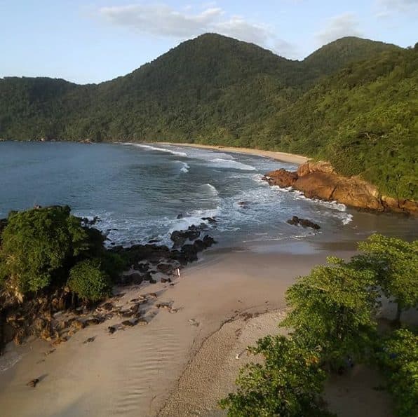 Vista da paisagem natural no Parque Nacional da Serra da Bocaina