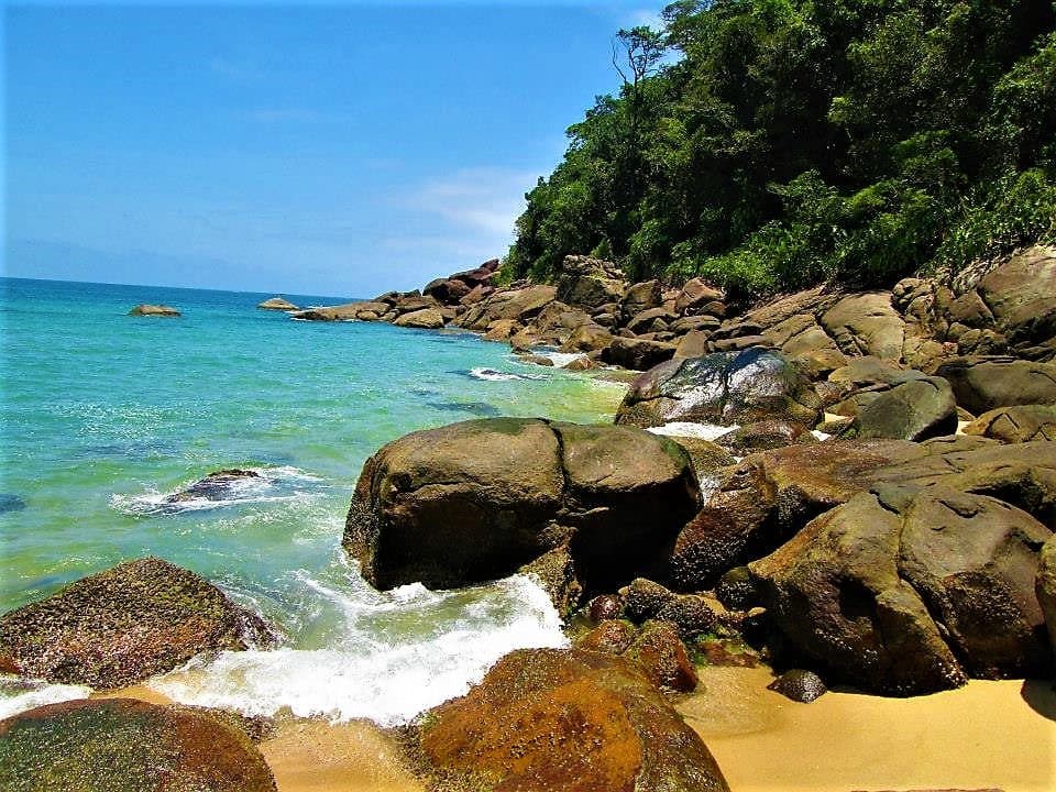 Vista da Praia do Sono em Paraty no Rio de Janeiro