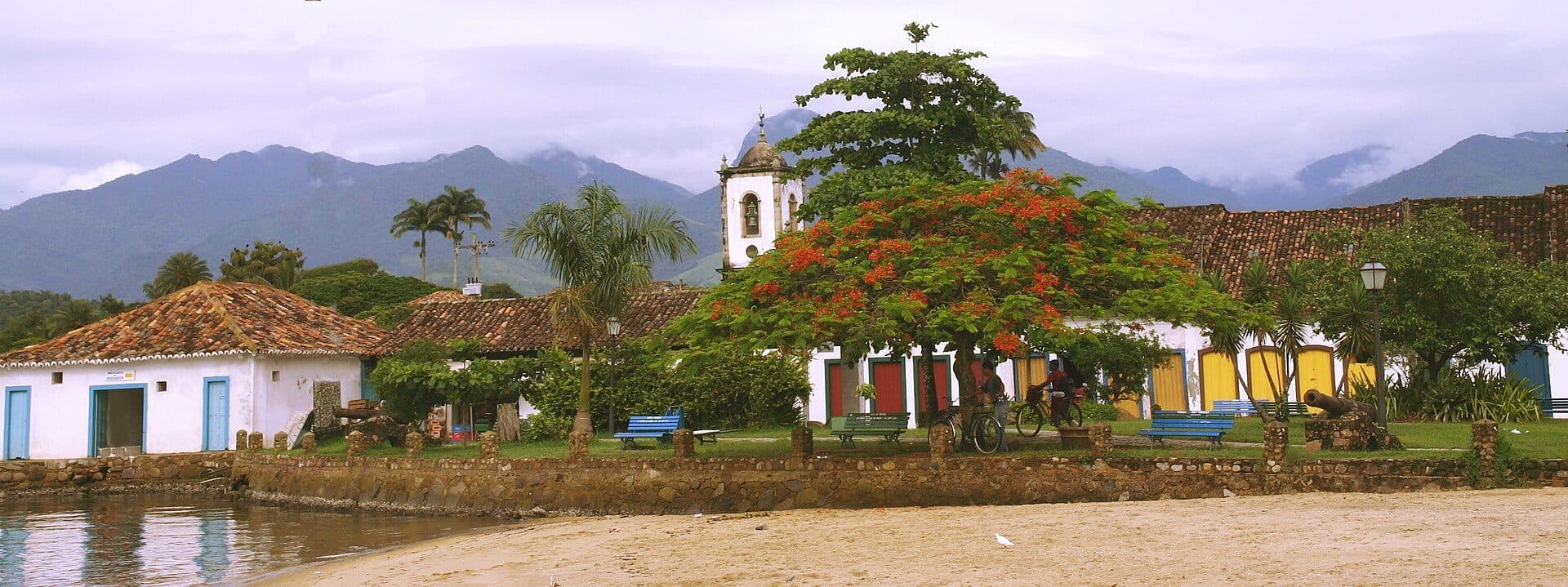 Vista do Mercado do Pescador em Paraty