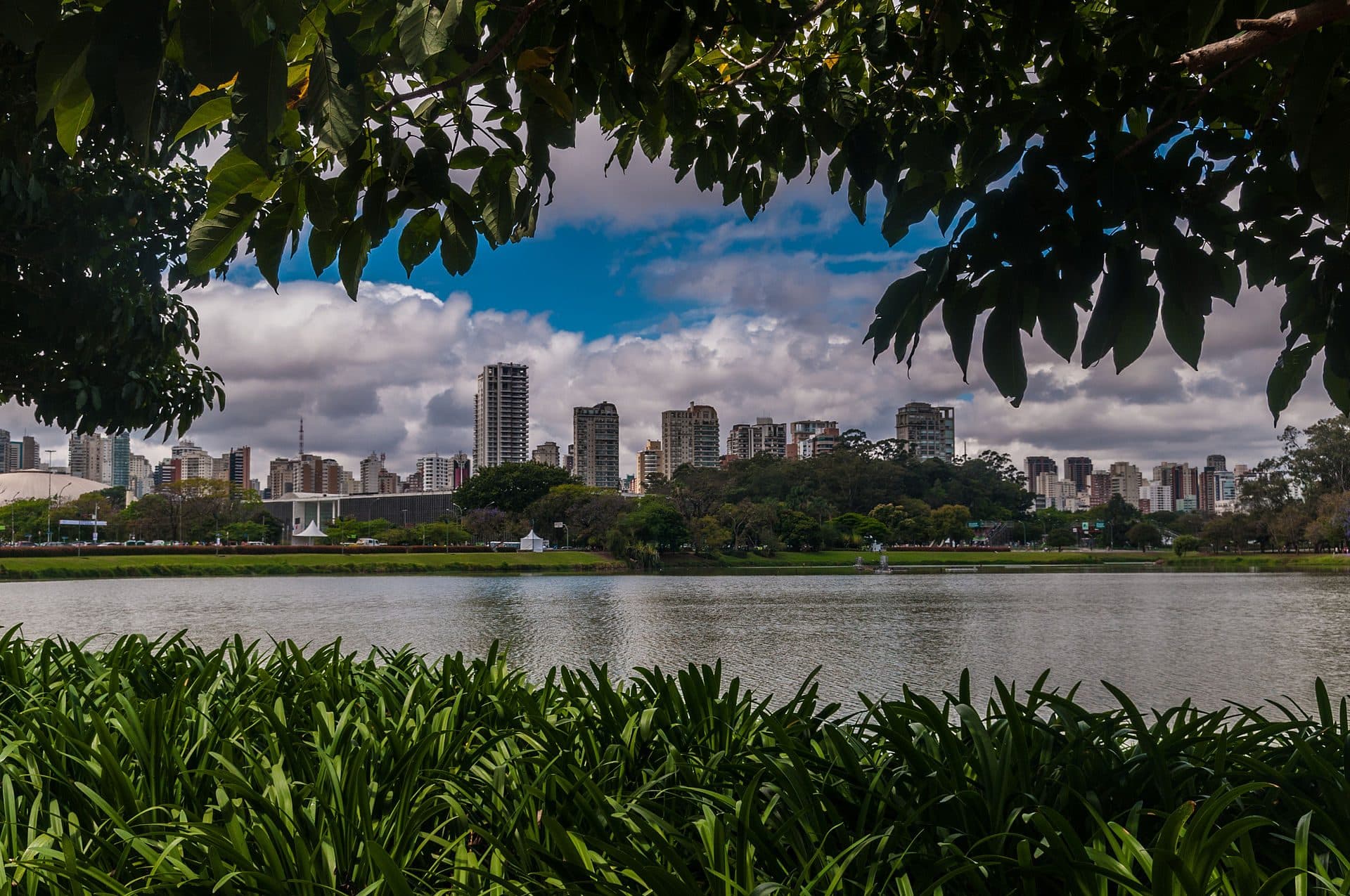 Vista do Parque Ibirapuera na cidade de São Paulo