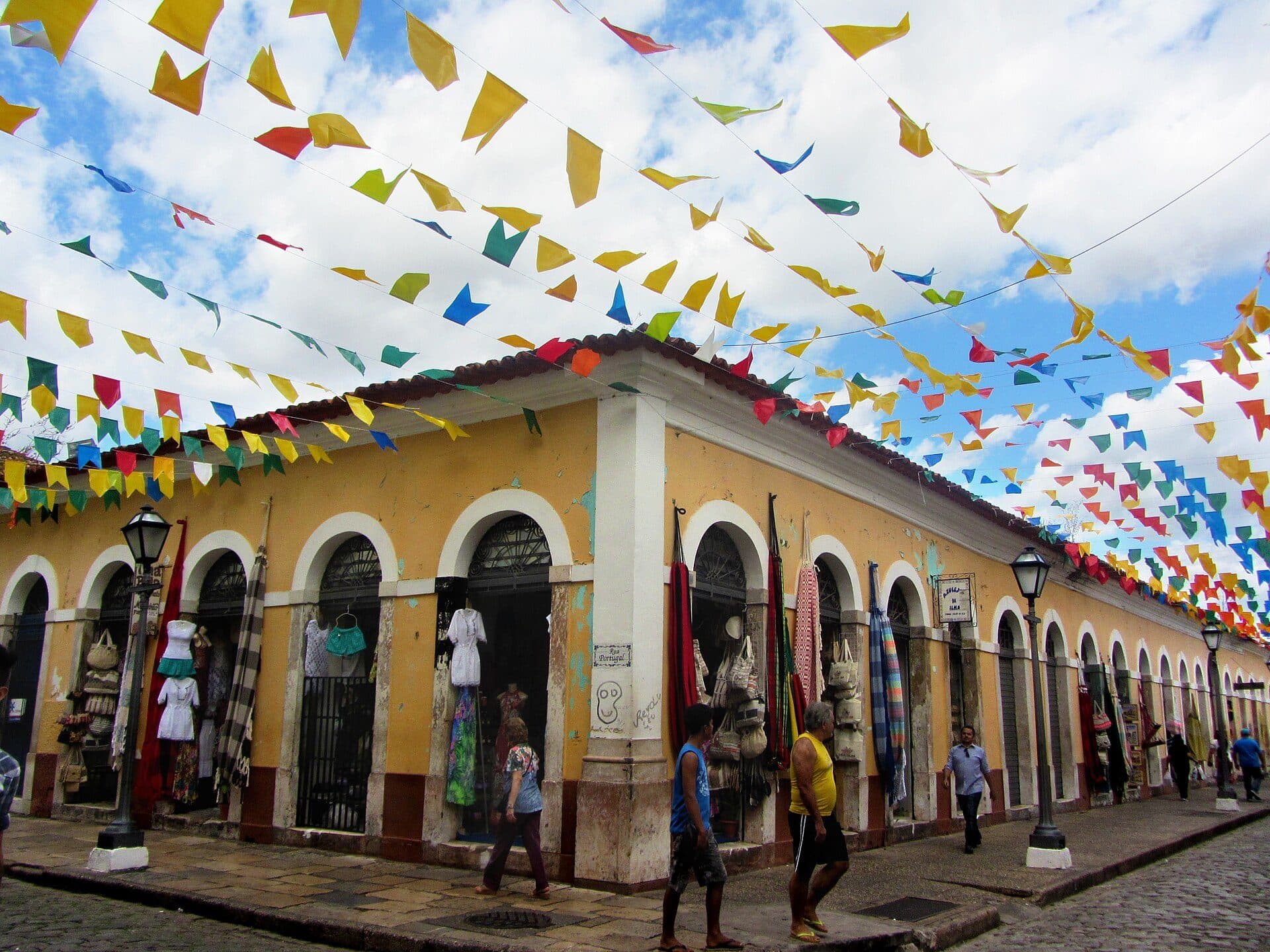 Vista do mercado histórico da Casa das Tulhas