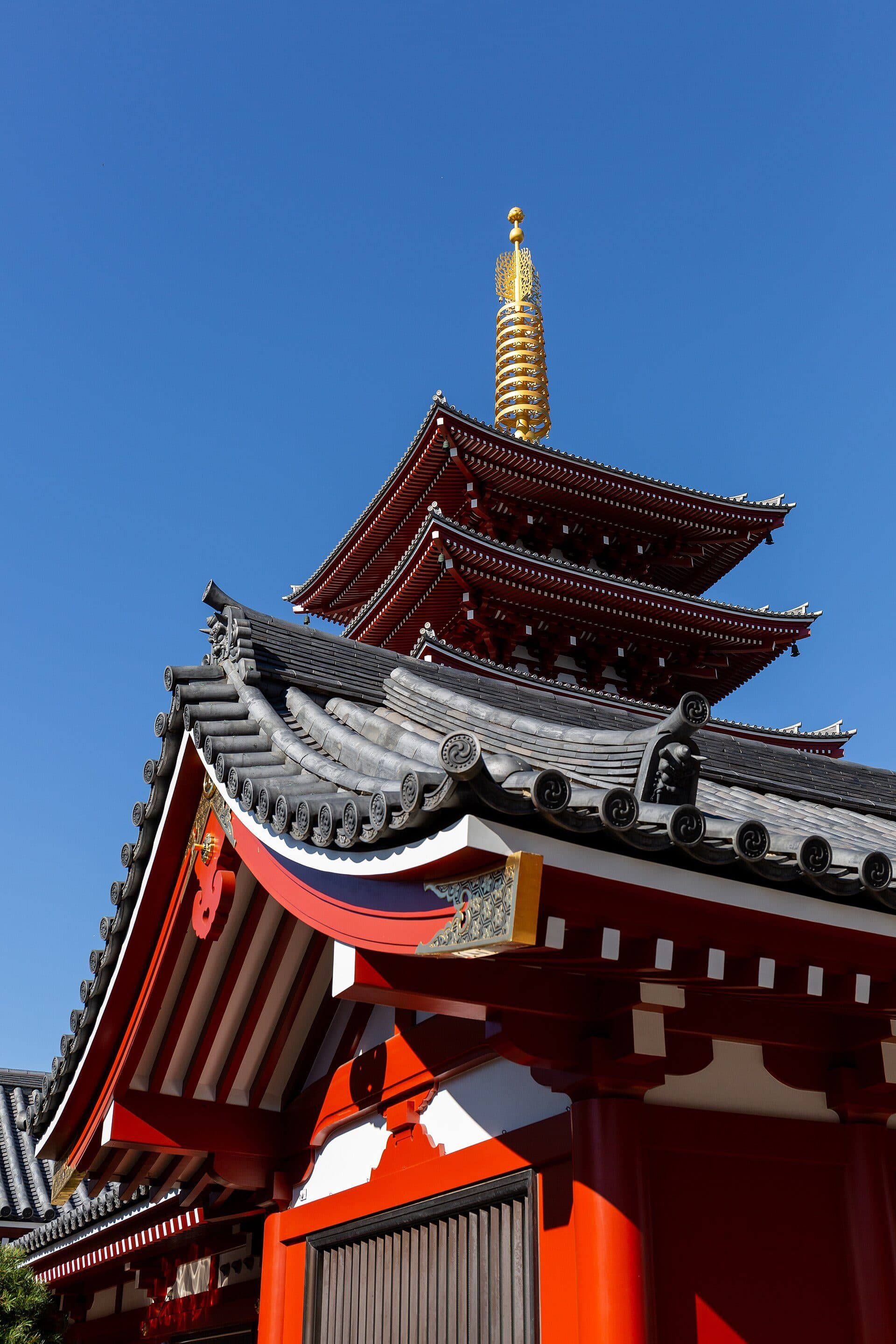 Vista do templo Sensō-ji em Tóquio