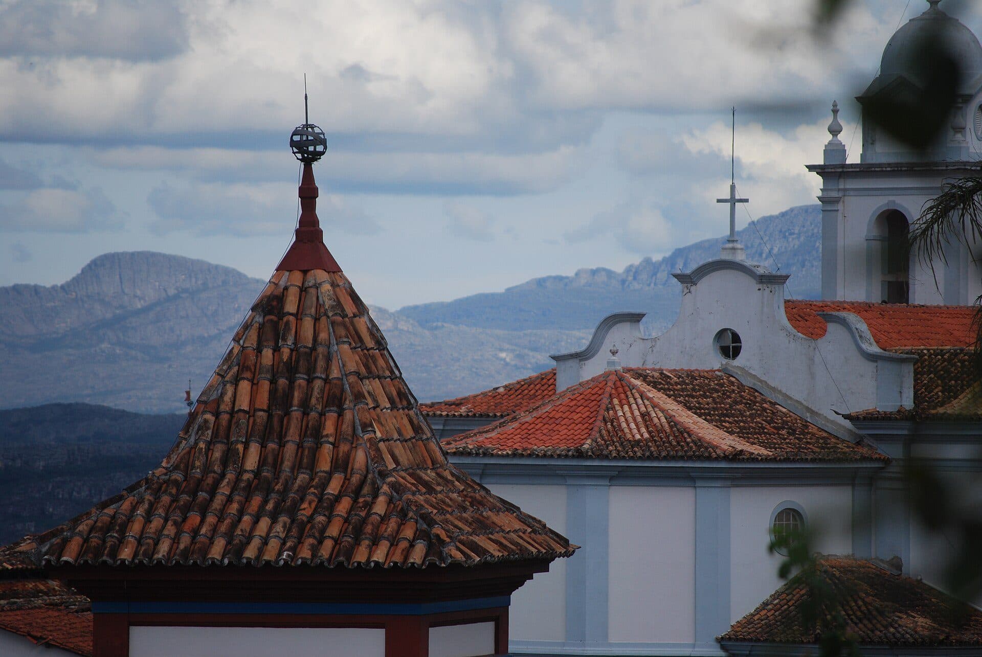 Vista da cidade histórica de Diamantina em Minas Gerais