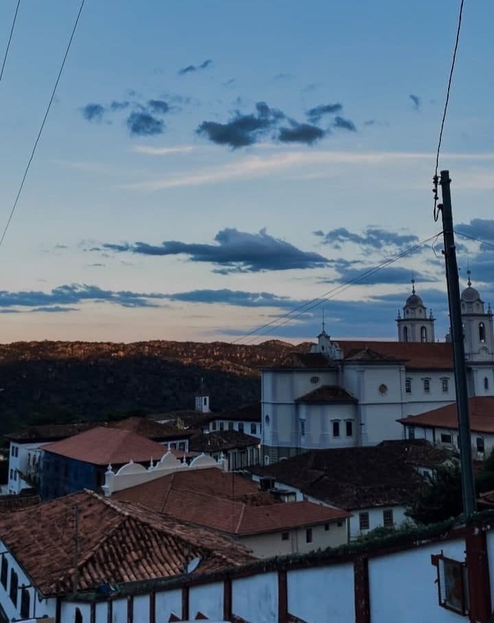 Vista da cidade de Diamantina durante o entardecer