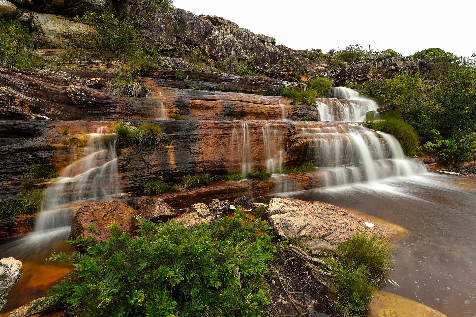 Vista da Cachoeira Sentinela no Parque Estadual do Biribiri em Diamantina