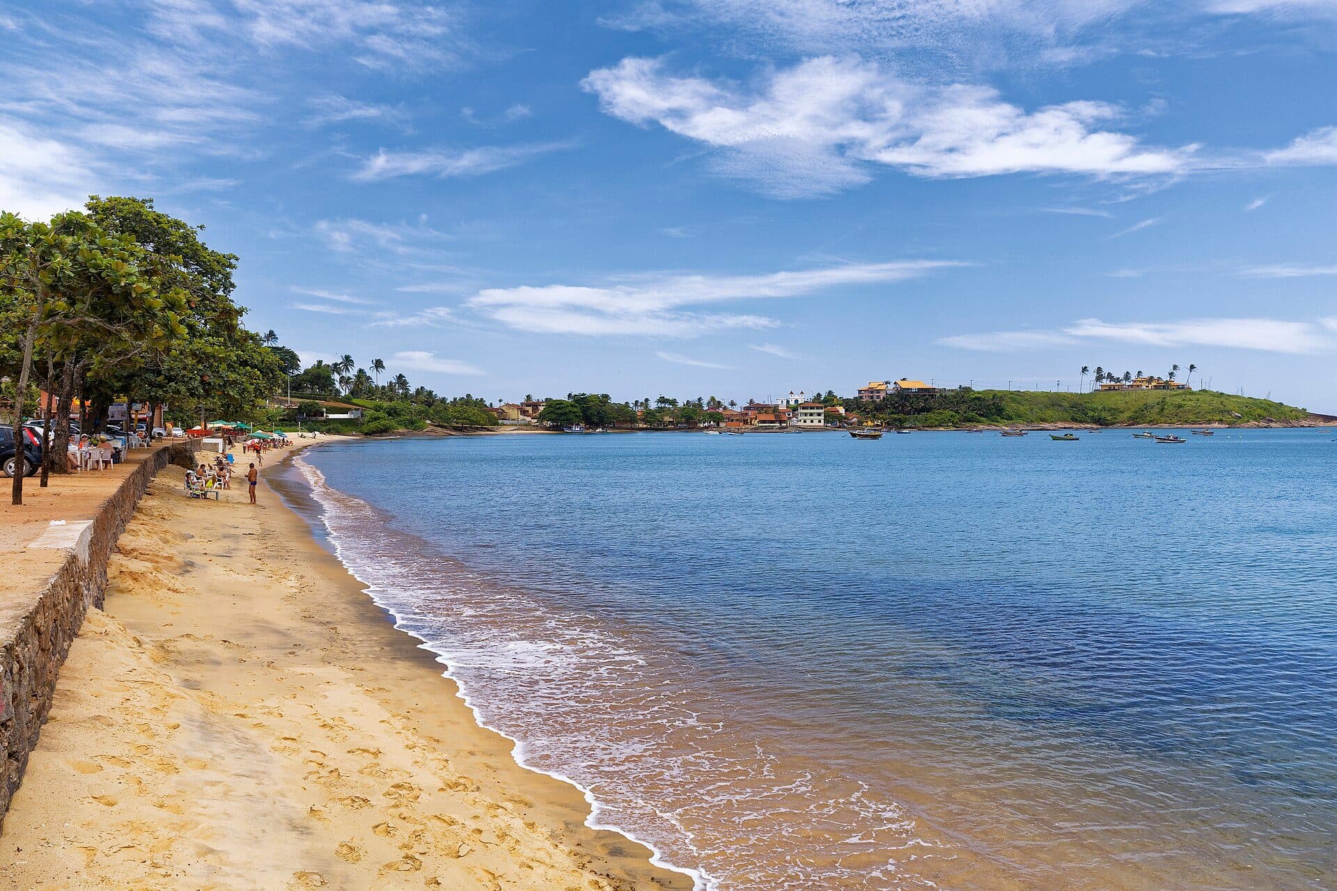 Vista da Praia de Meaípe em Guarapari, Espírito Santo