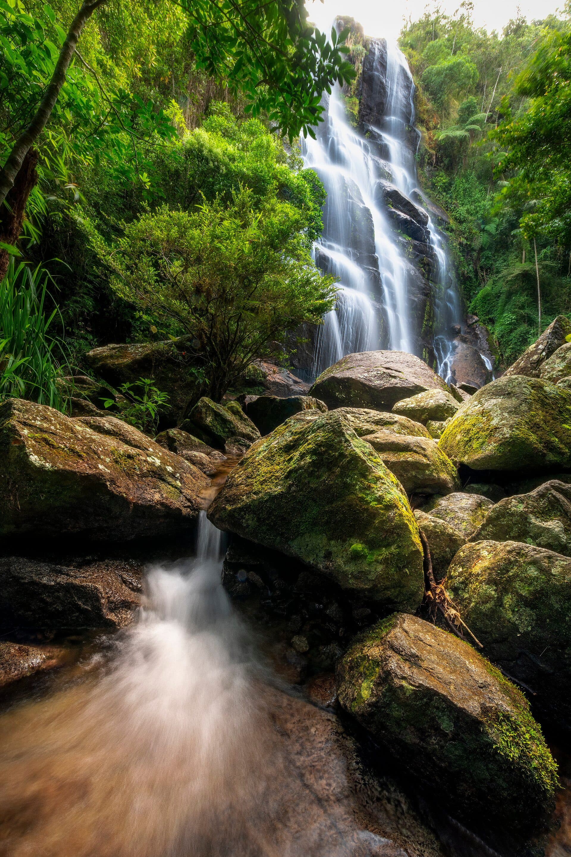 Vista da Cachoeira Véu de Noiva no Parque Nacional do Itatiaia
