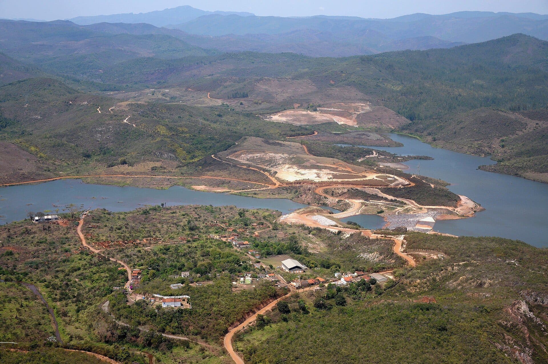 Vista da cidade histórica de Mariana em Minas Gerais