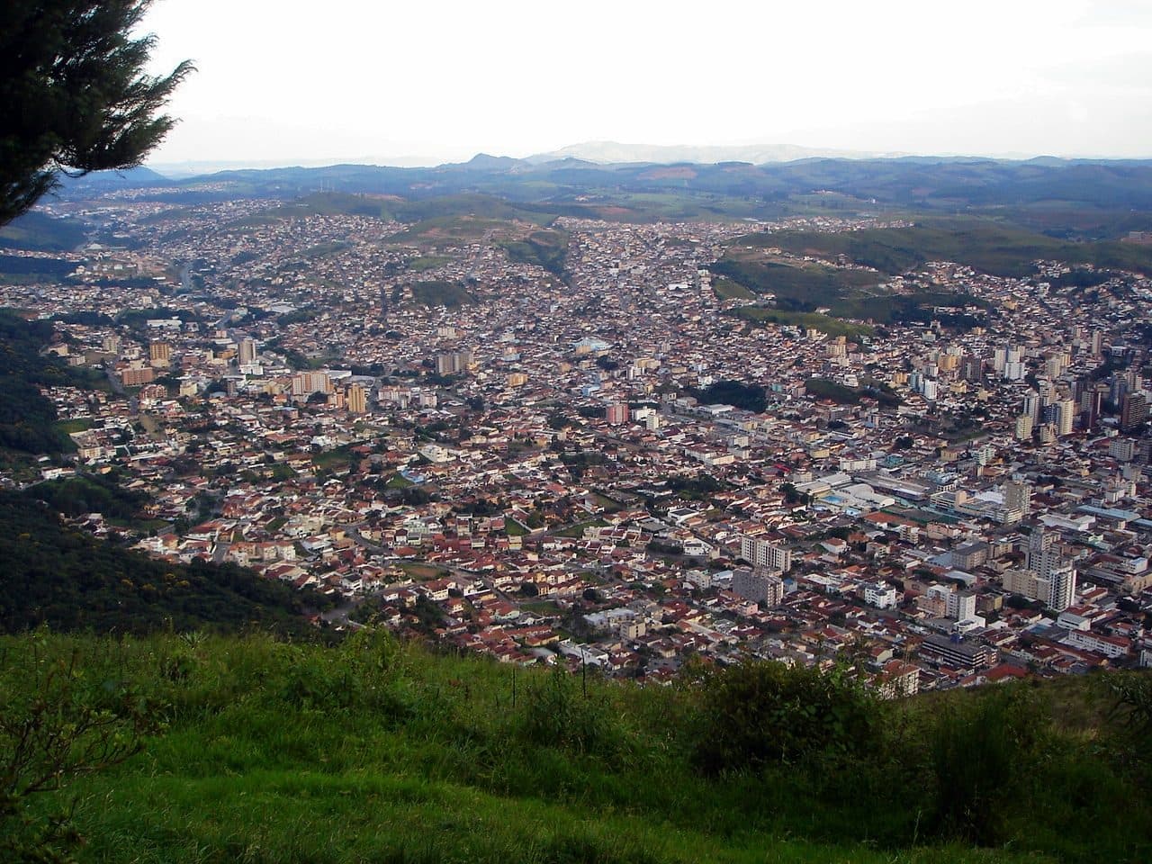 Vista da cidade de Poços de Caldas em Minas Gerais