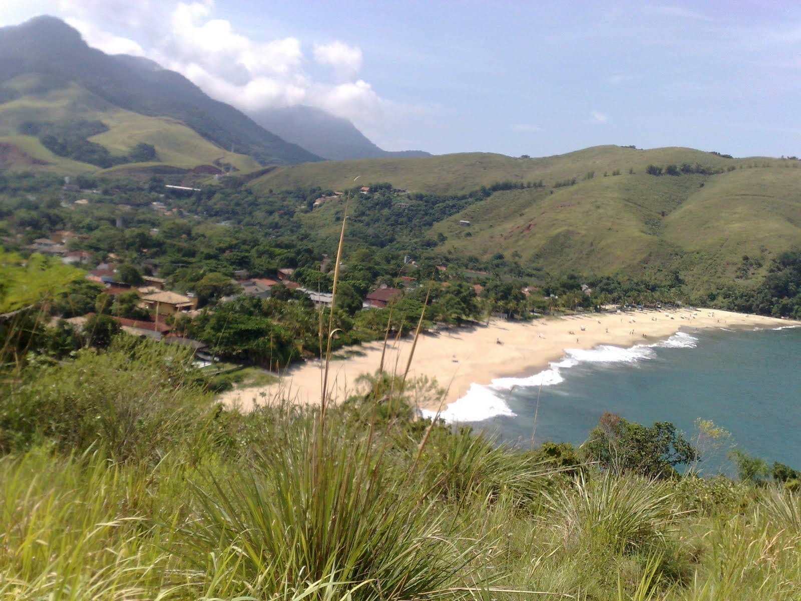 Vista da Praia do Paúba em São Sebastião, São Paulo