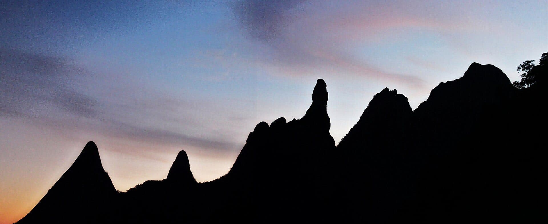 Vista do Parque Nacional da Serra dos Órgãos em Teresópolis, no Rio de Janeiro