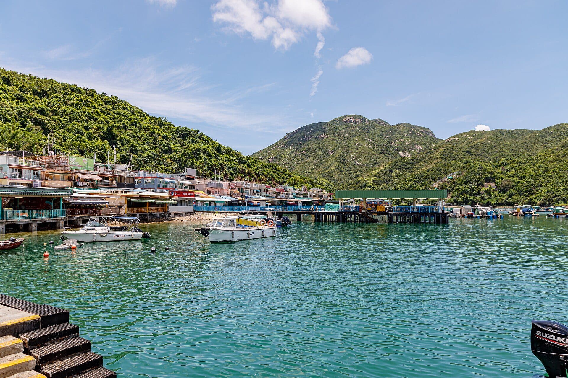 Vista da Ilha de Lamma em Hong Kong