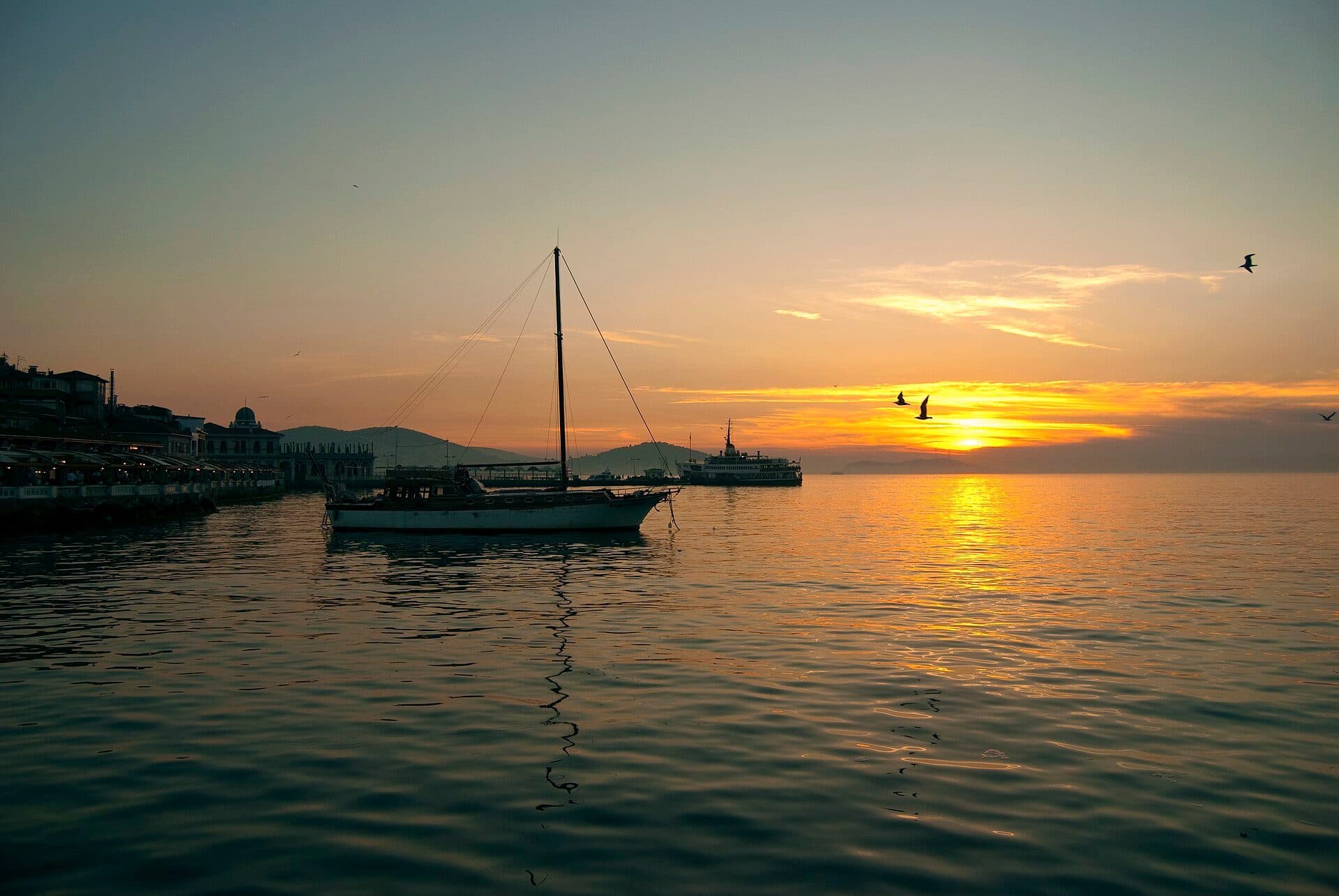 Vista panorâmica da ilha de Büyükada na Turquia