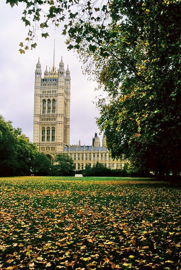 Vista da região de Westminster em Londres