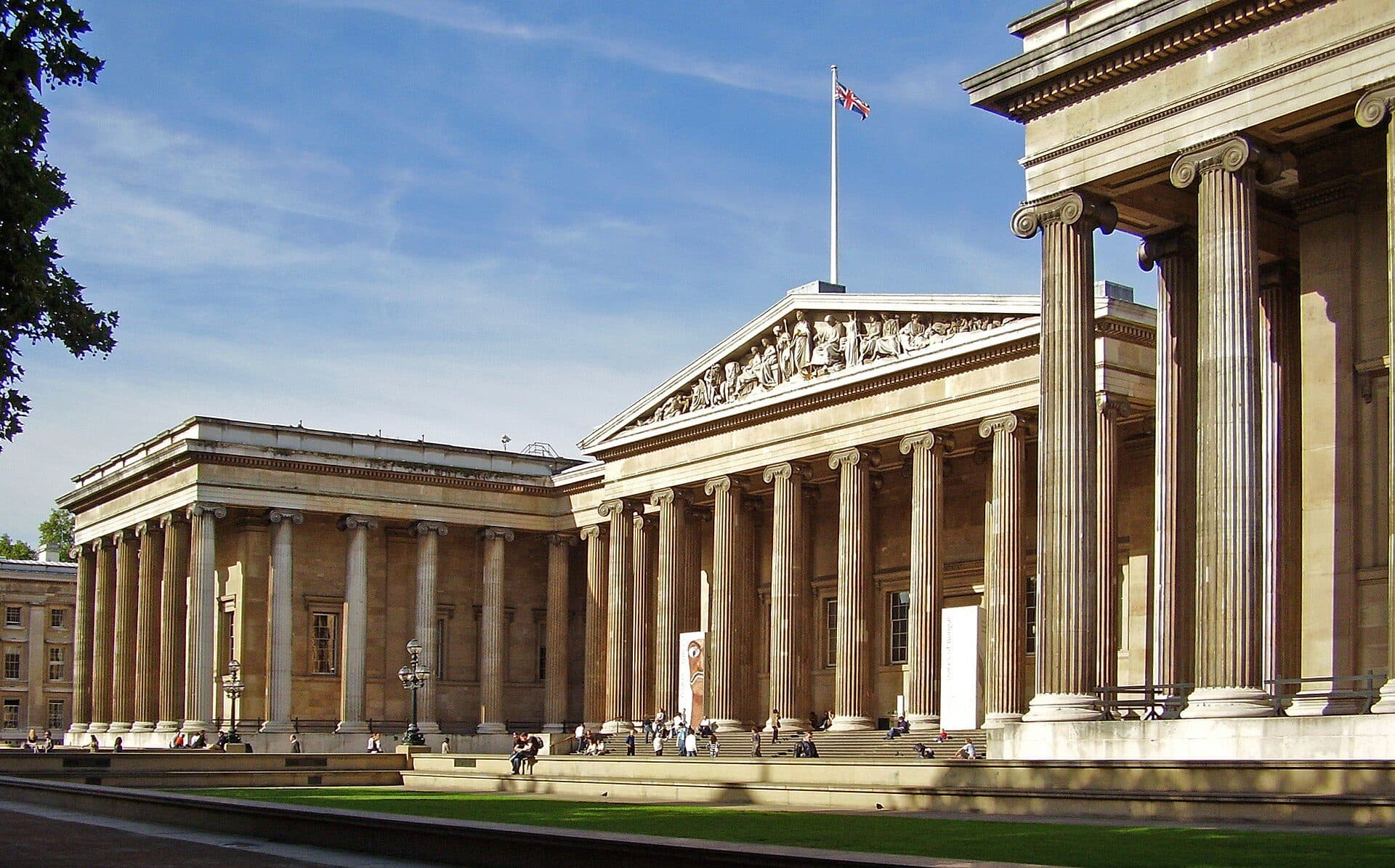 Vista do edifício do British Museum a partir do lado nordeste