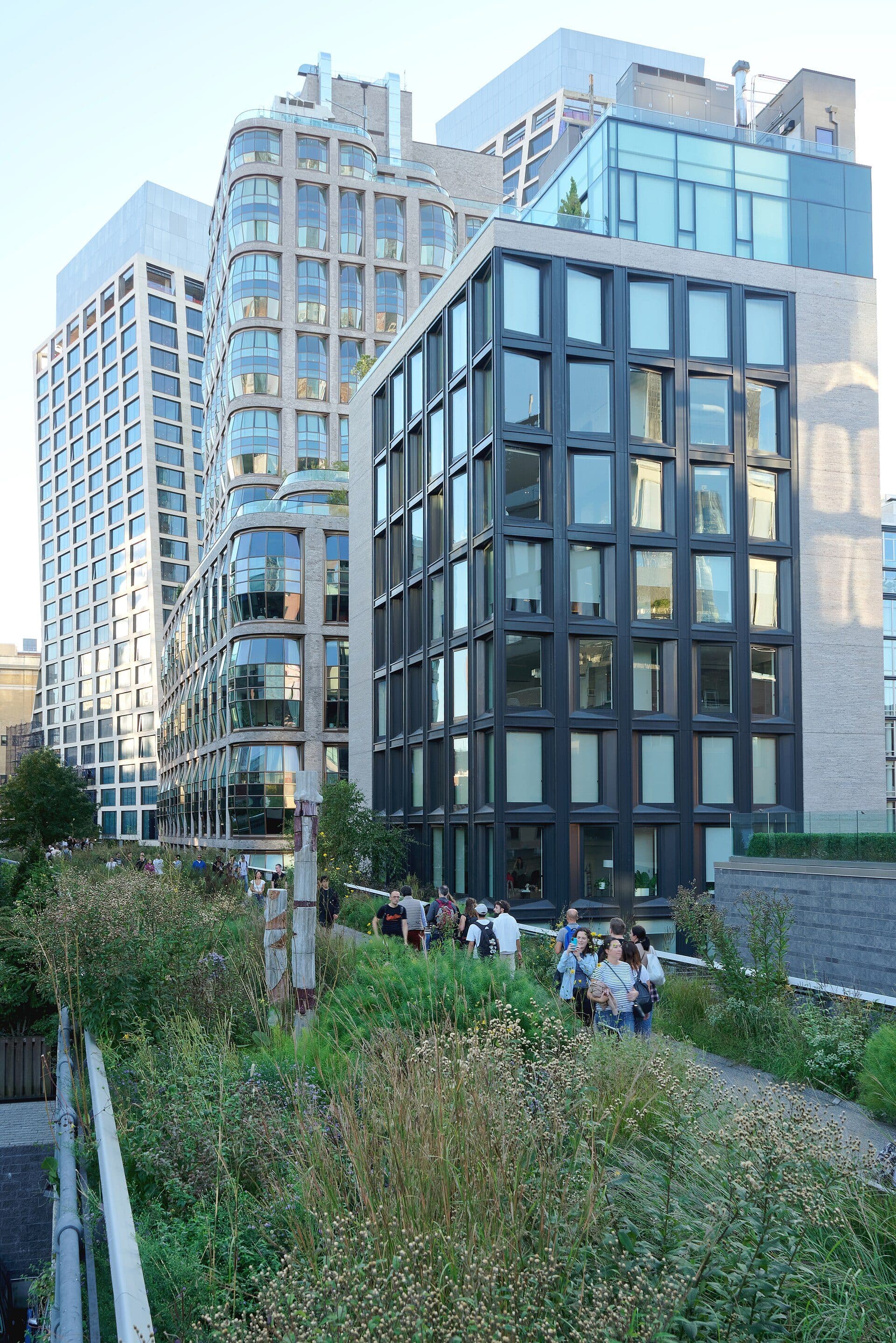 Vista do parque High Line em New York City