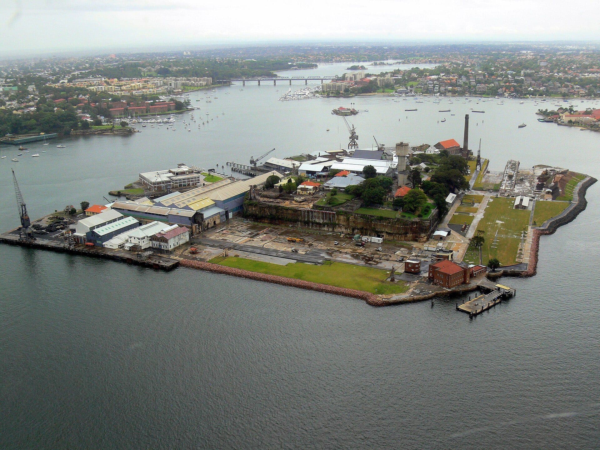 Vista panorâmica da Cockatoo Island