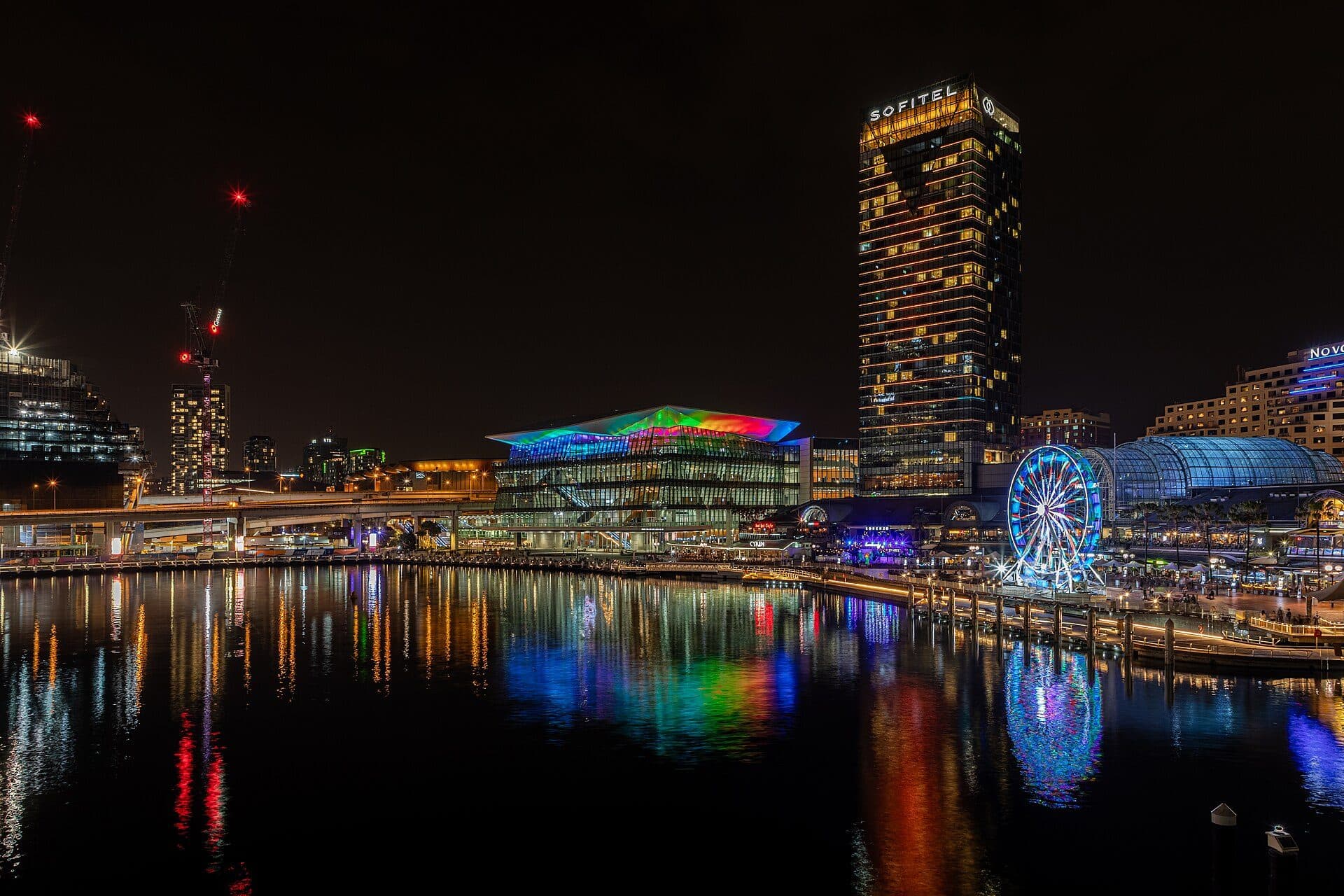 Vista da região de Darling Harbour em Sydney